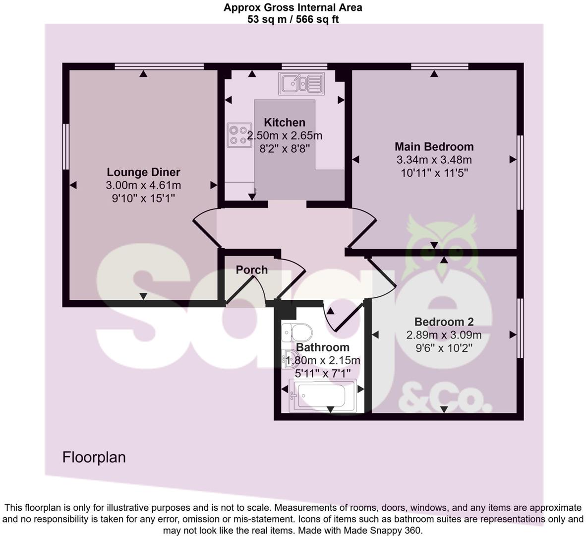 Woodward Road, Newport floorplan