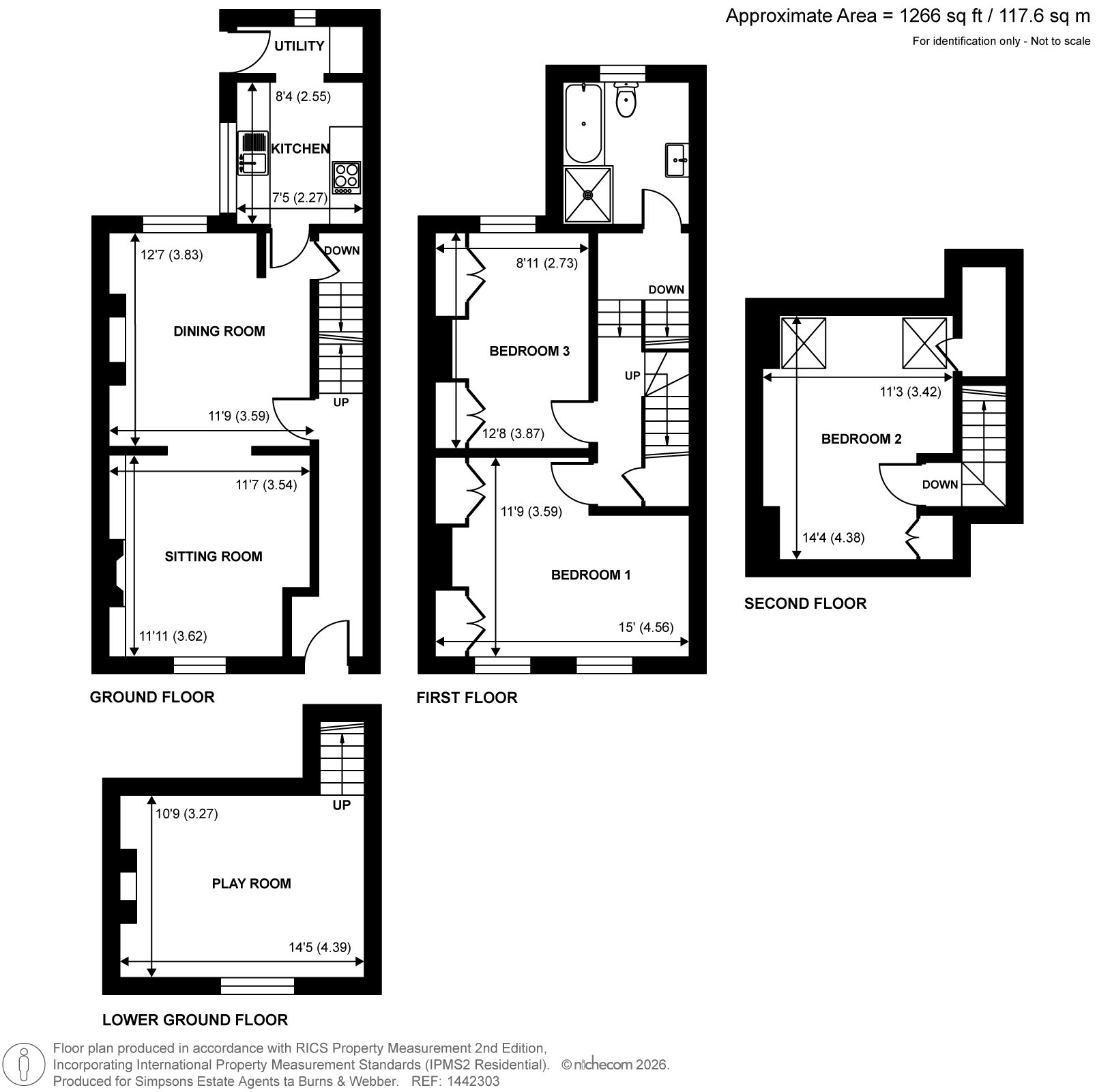 43, Latimer Road, Godalming floorplan