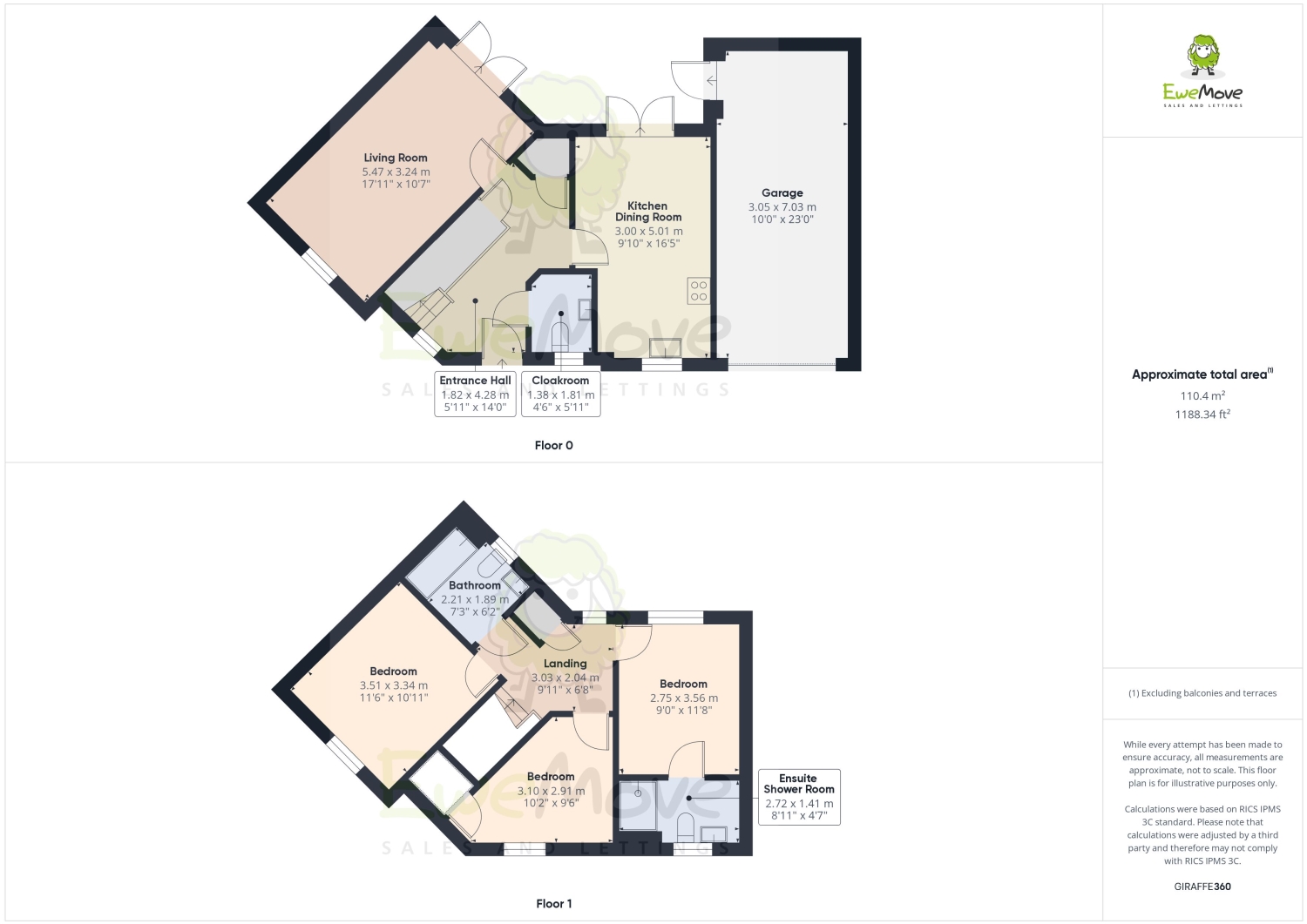3, Sparrow Drive, Rochester floorplan