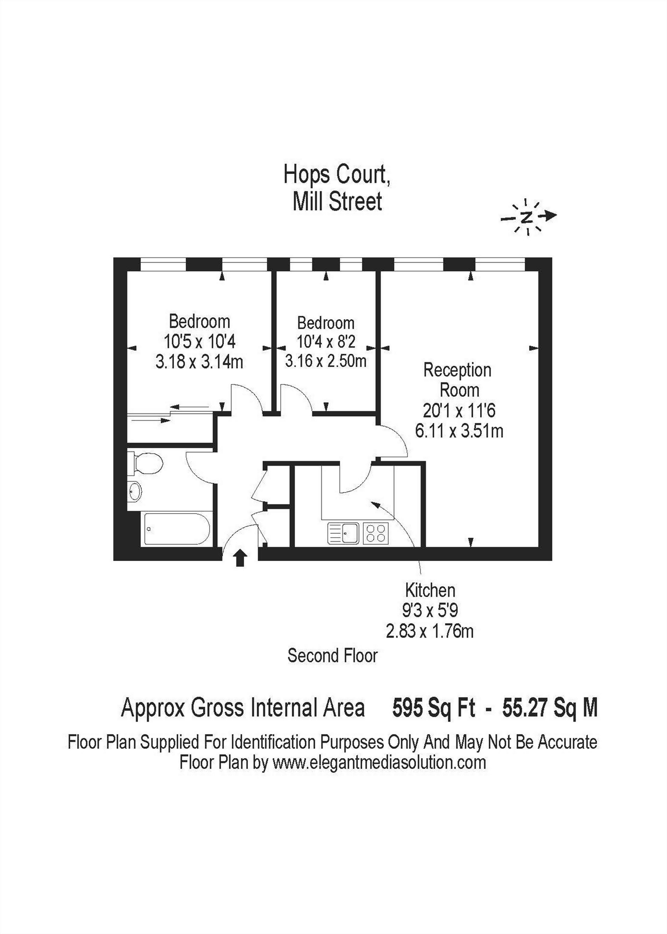 2 Bedrooms Flat to rent in Hobbs Court, 2 Jacob Street, London SE1