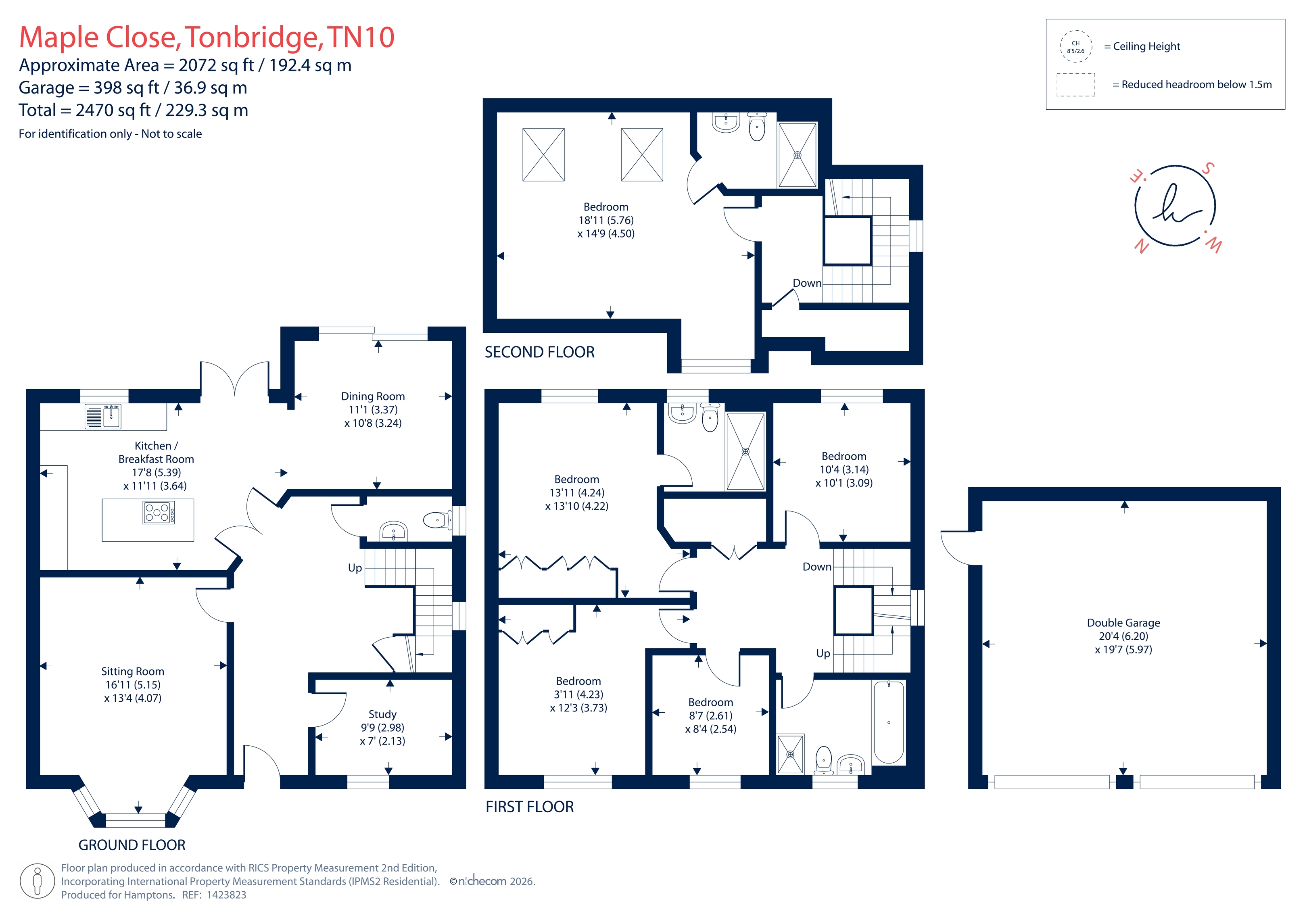 3, Maple Close, Tonbridge floorplan