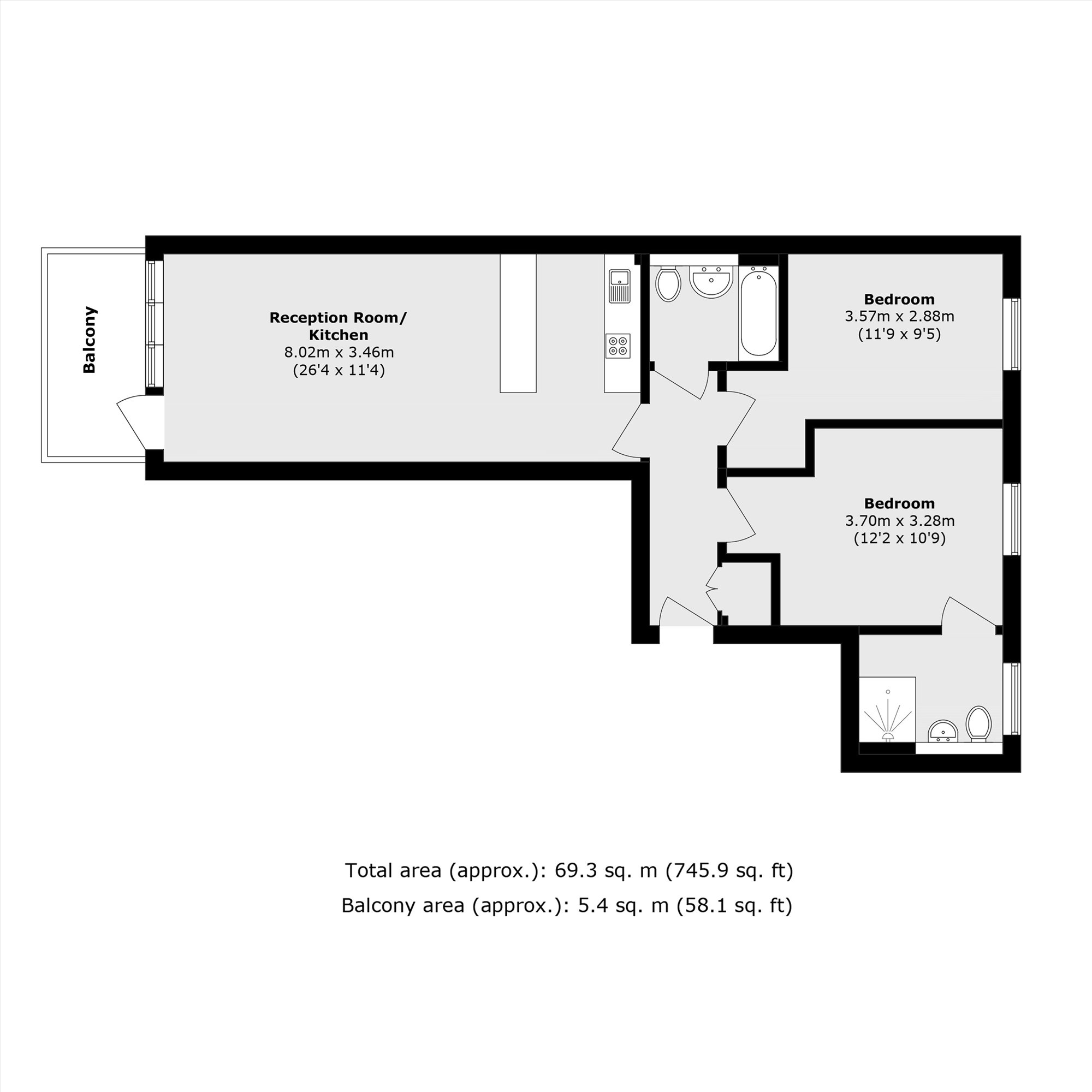 90, Seren Park Gardens, London floorplan