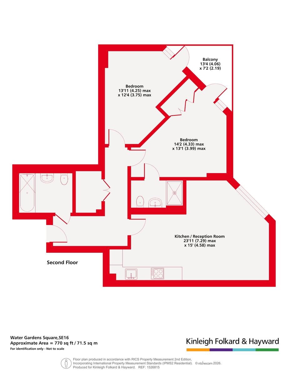 123 Channel House,, Water Gardens Square, London floorplan