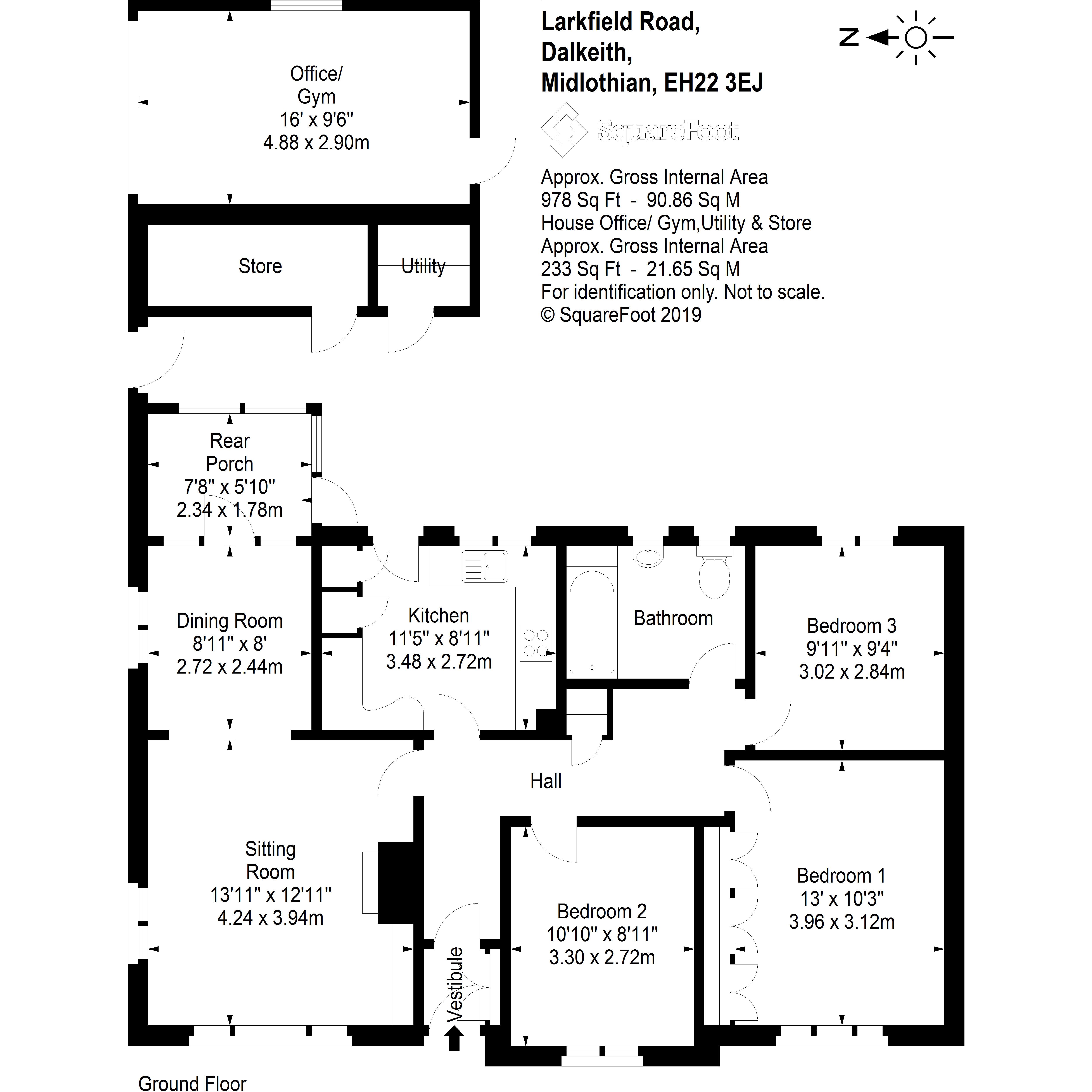 3 Bedrooms Detached bungalow for sale in 7 Larkfield Road, Eskbank EH22