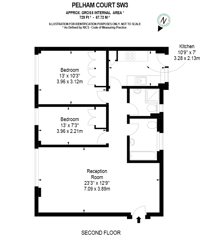 2 Bedrooms Flat to rent in Fulham Road, South Kensington, London SW3