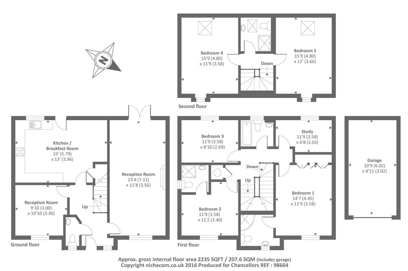 5 Bedrooms Detached house to rent in Newbury, Berkshire RG14