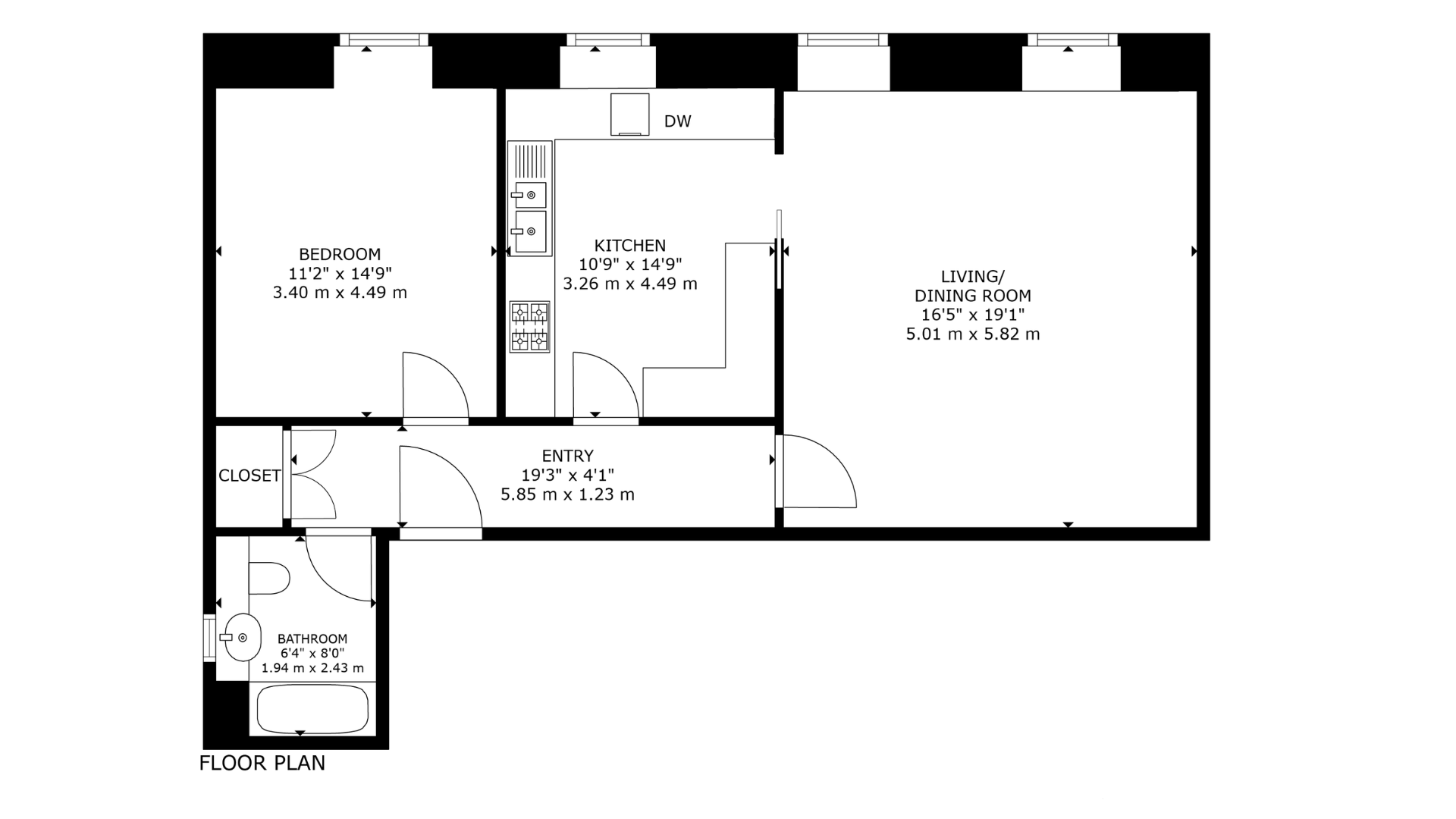 Flat 5b, Stanley Mills, Stanley floorplan