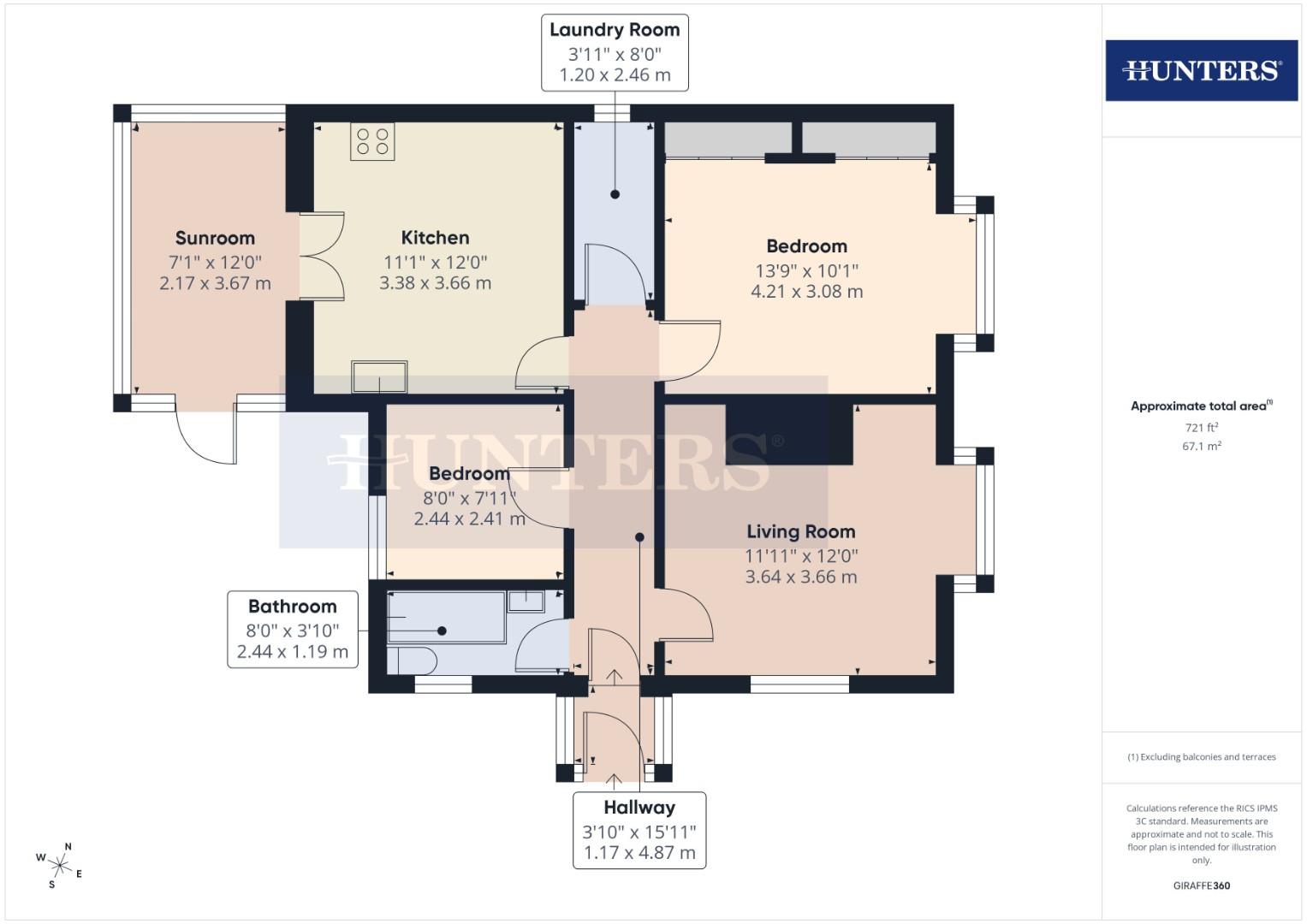 10, Royal Oak Bungalows, Filey floorplan