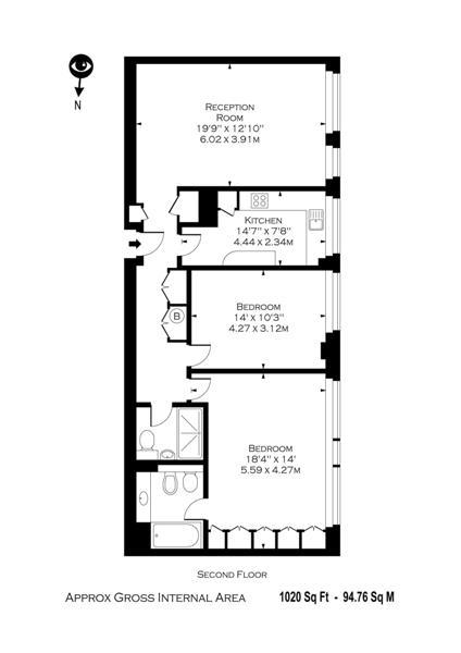 2 Bedrooms Flat to rent in Nottingham Terrace, Regents Park NW1