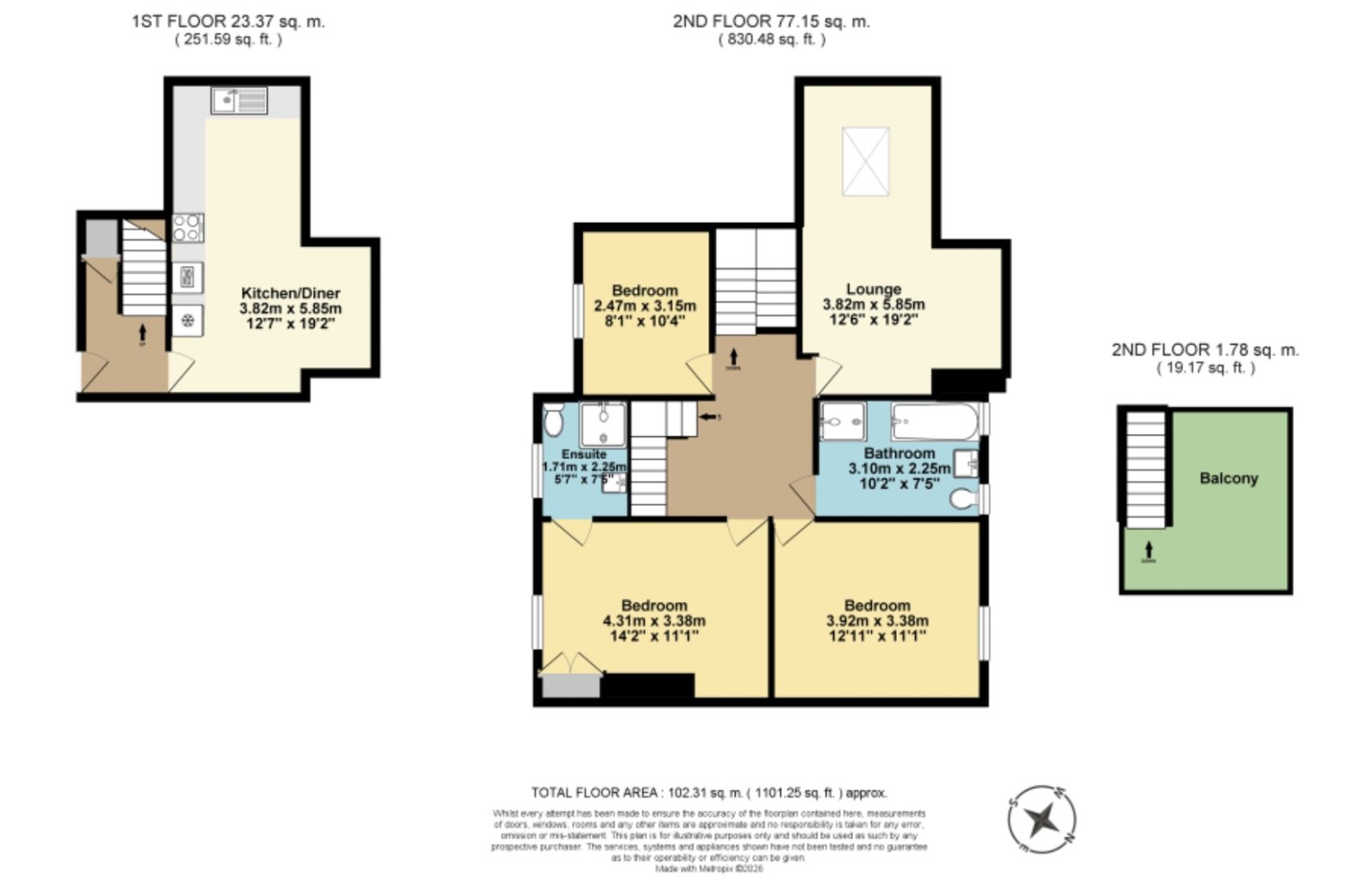 Flat 4, 115, Pleydell Gardens, Kent floorplan