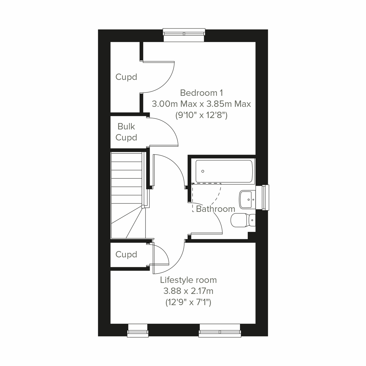 Cressing floorplan