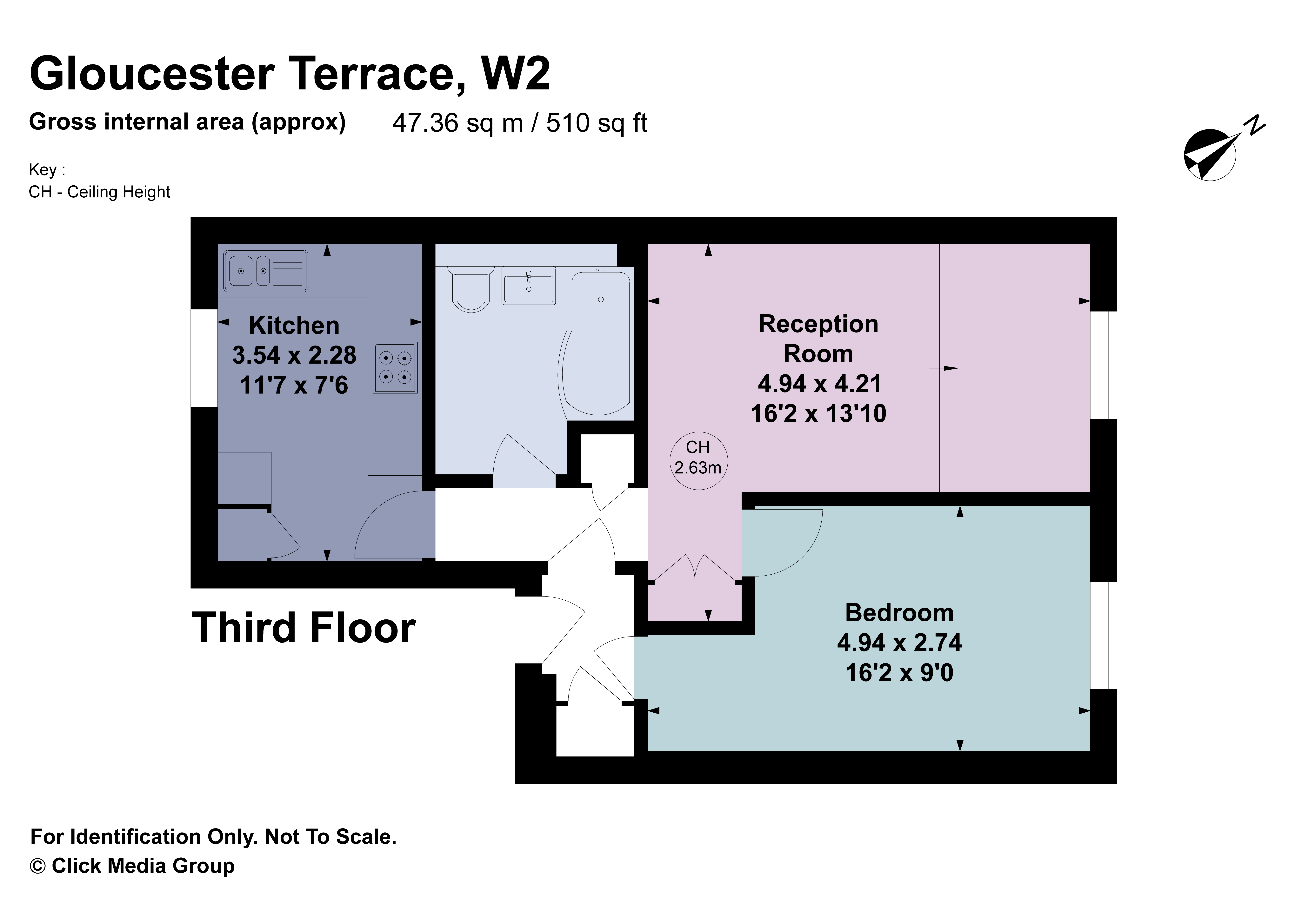 213C, Gloucester Terrace, London floorplan