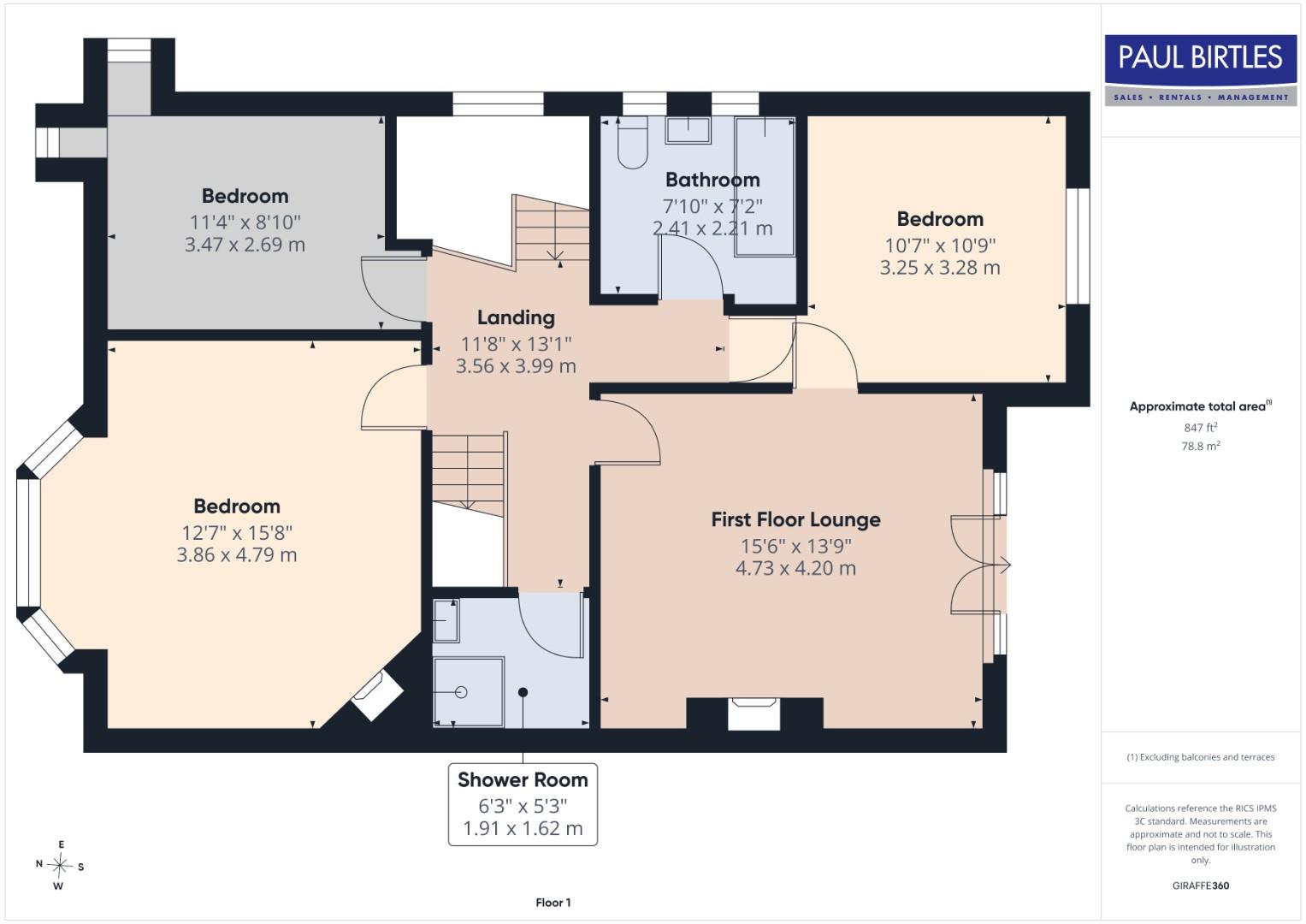 Derbyshire Lane, Manchester floorplan