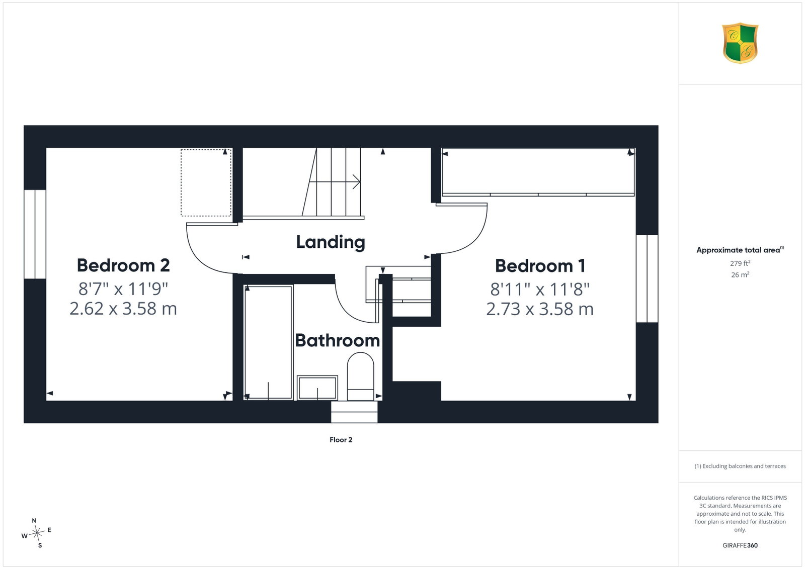 1, Yarrow Close, Horsham floorplan