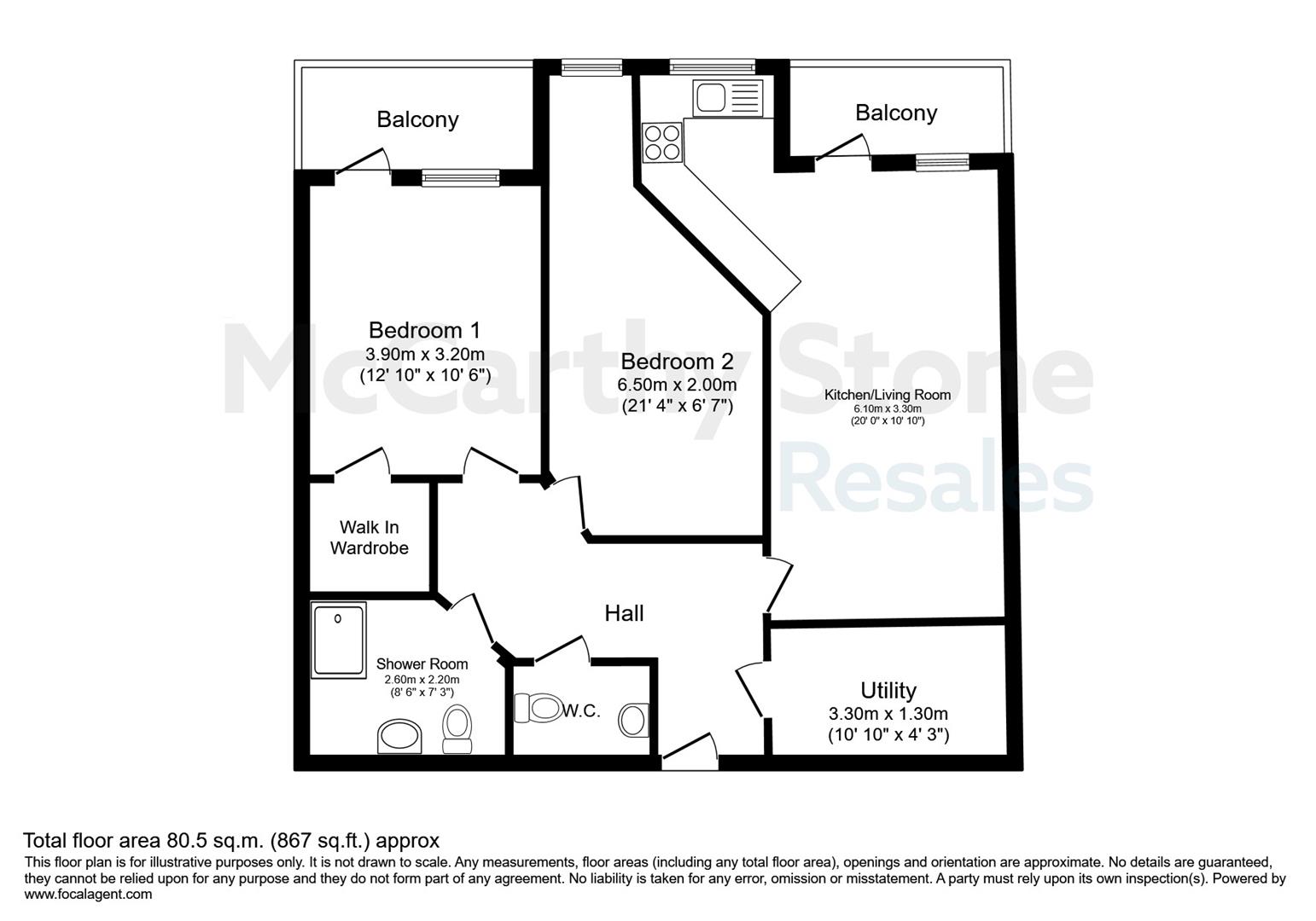 35 Goldwyn House, Studio Way, Borehamwood floorplan
