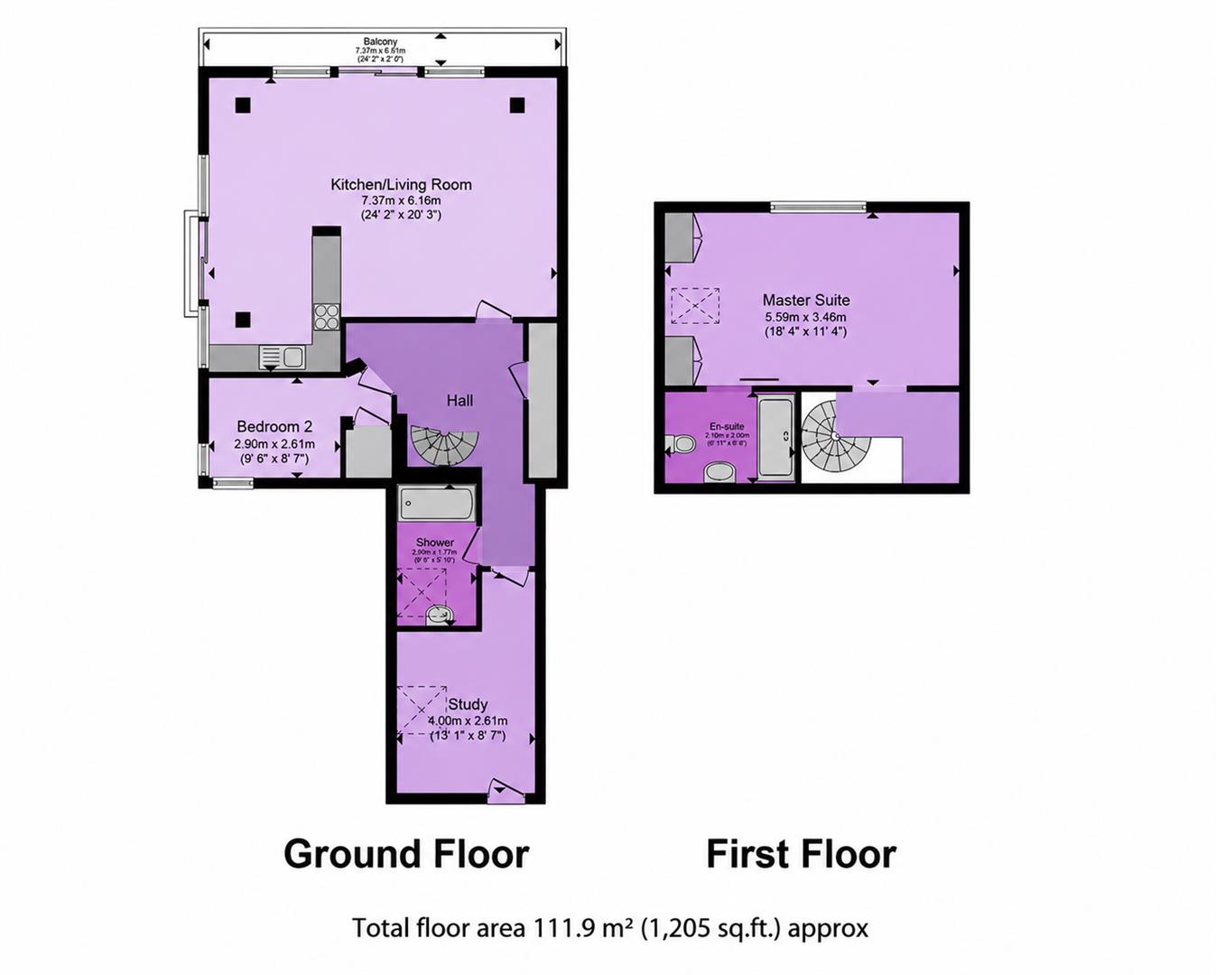 Flat 51, Estuary House, Lower Burlington Road, Portishead floorplan