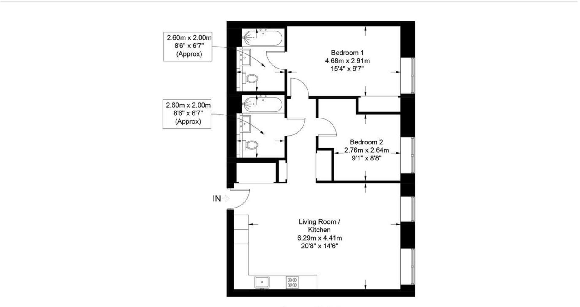 52343452, Delamarre House, London floorplan