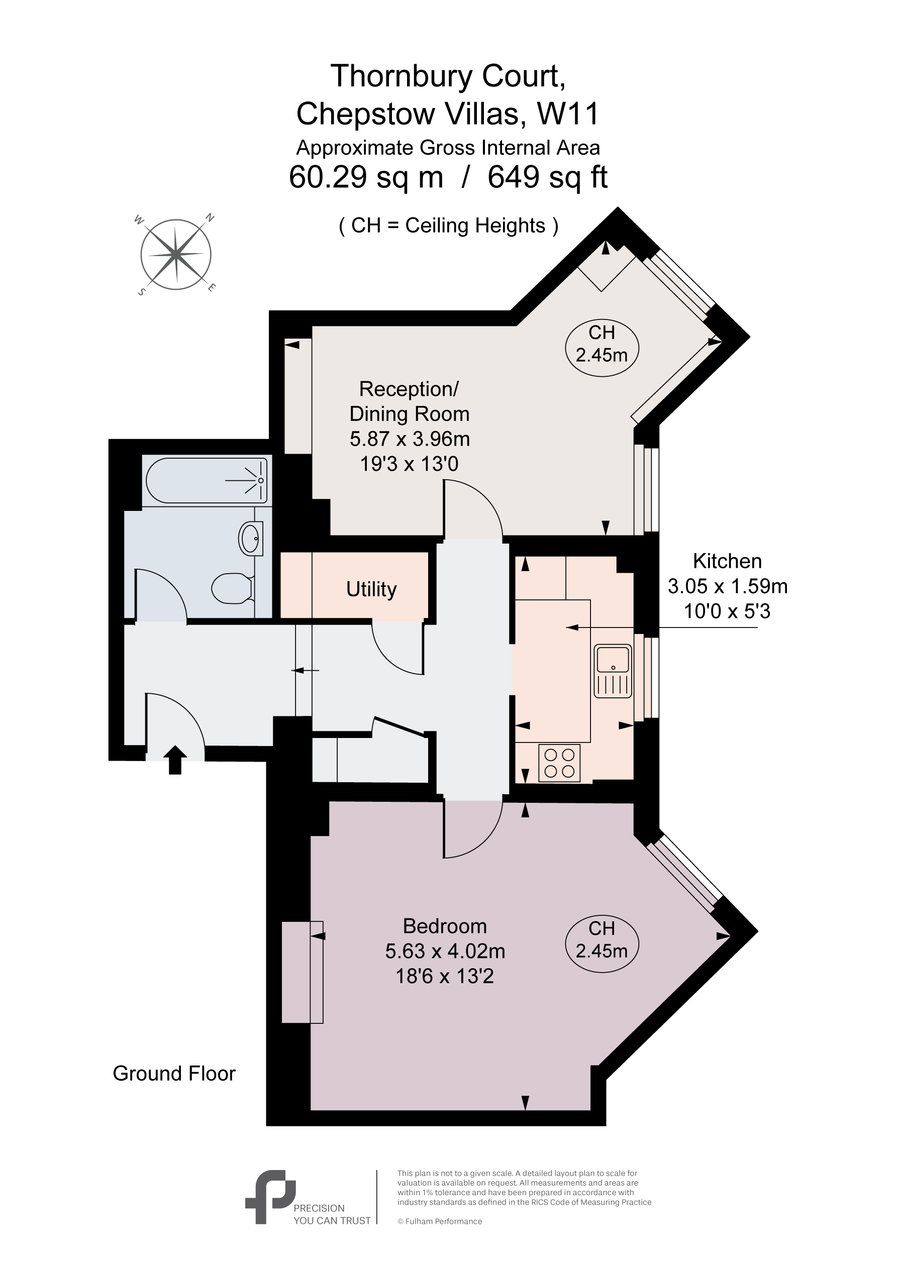 Flat 11,, Thornbury Court, London floorplan