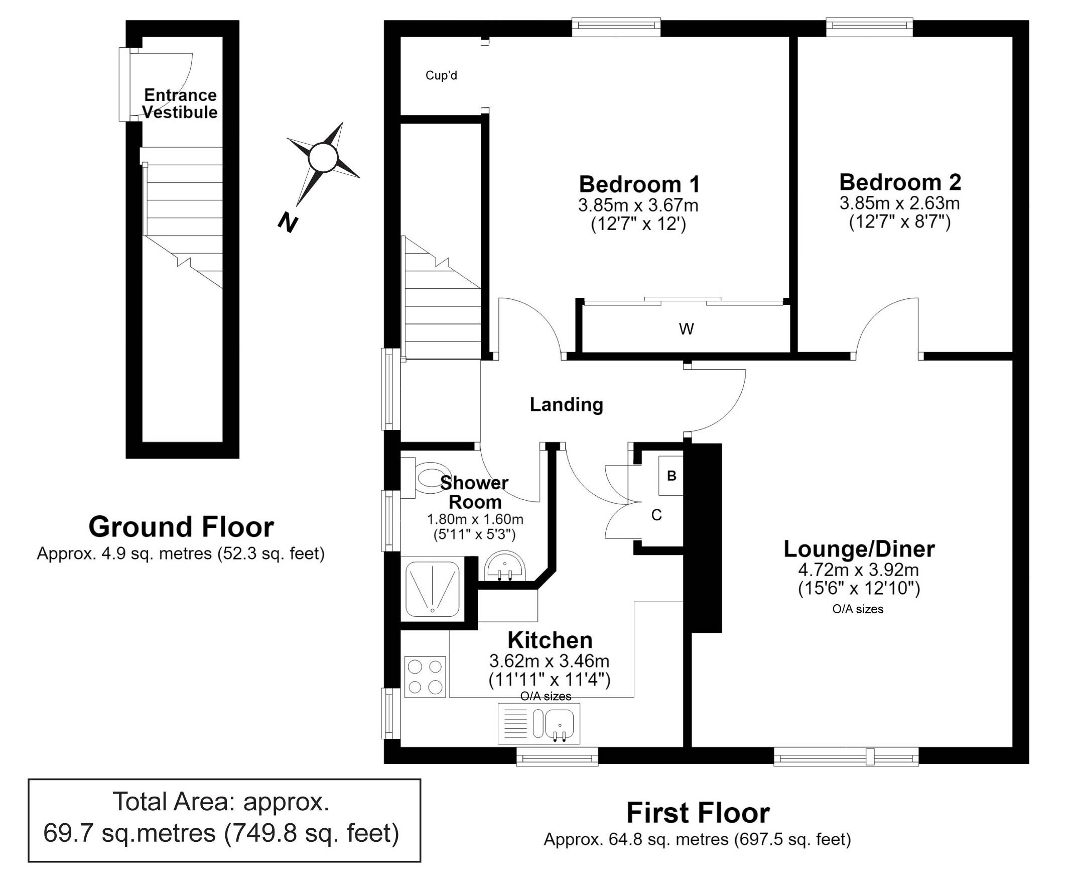 75, Kennington Avenue, Loanhead floorplan