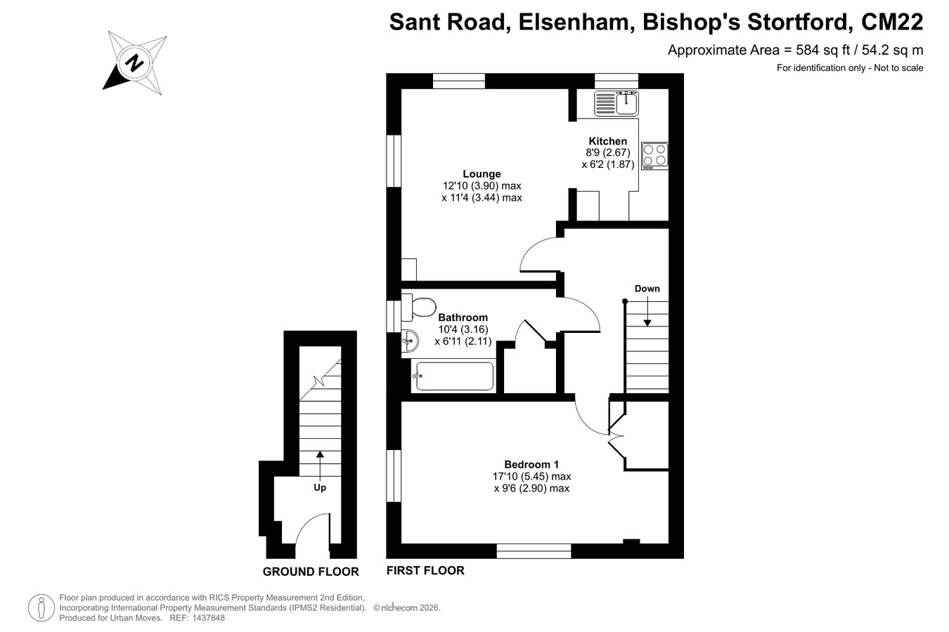 Flat Twenty, Sant Road, Elsenham floorplan