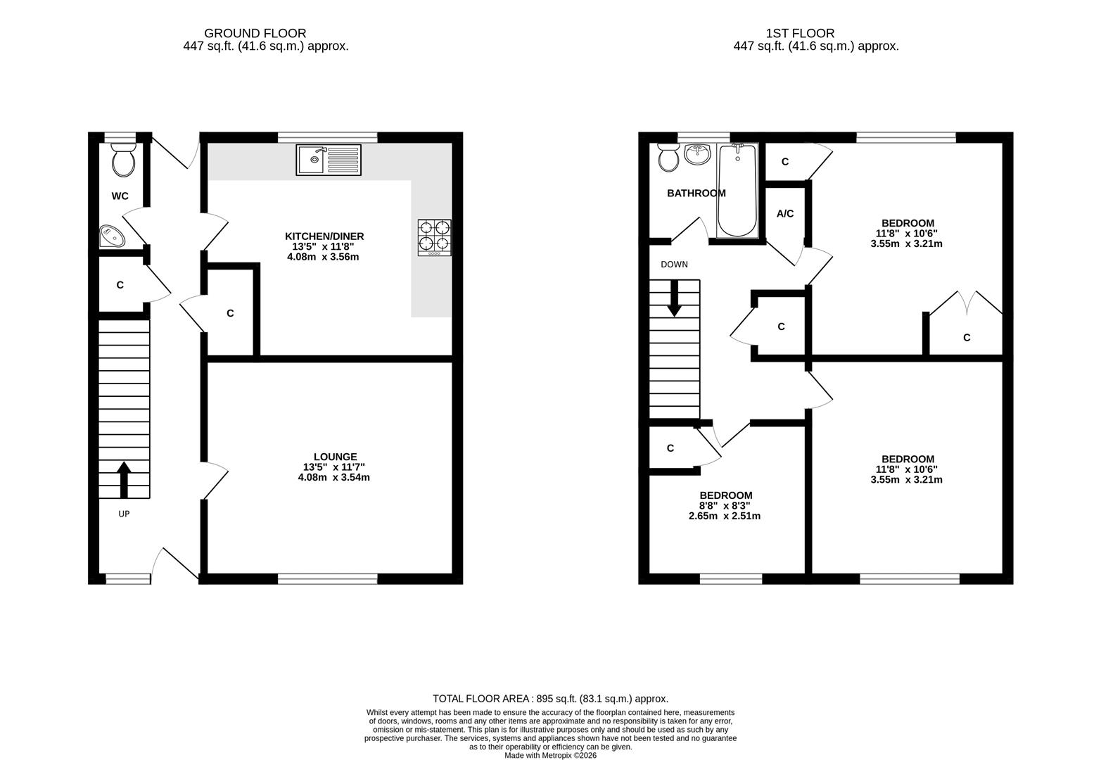 56, Canterbury Close, Ipswich floorplan