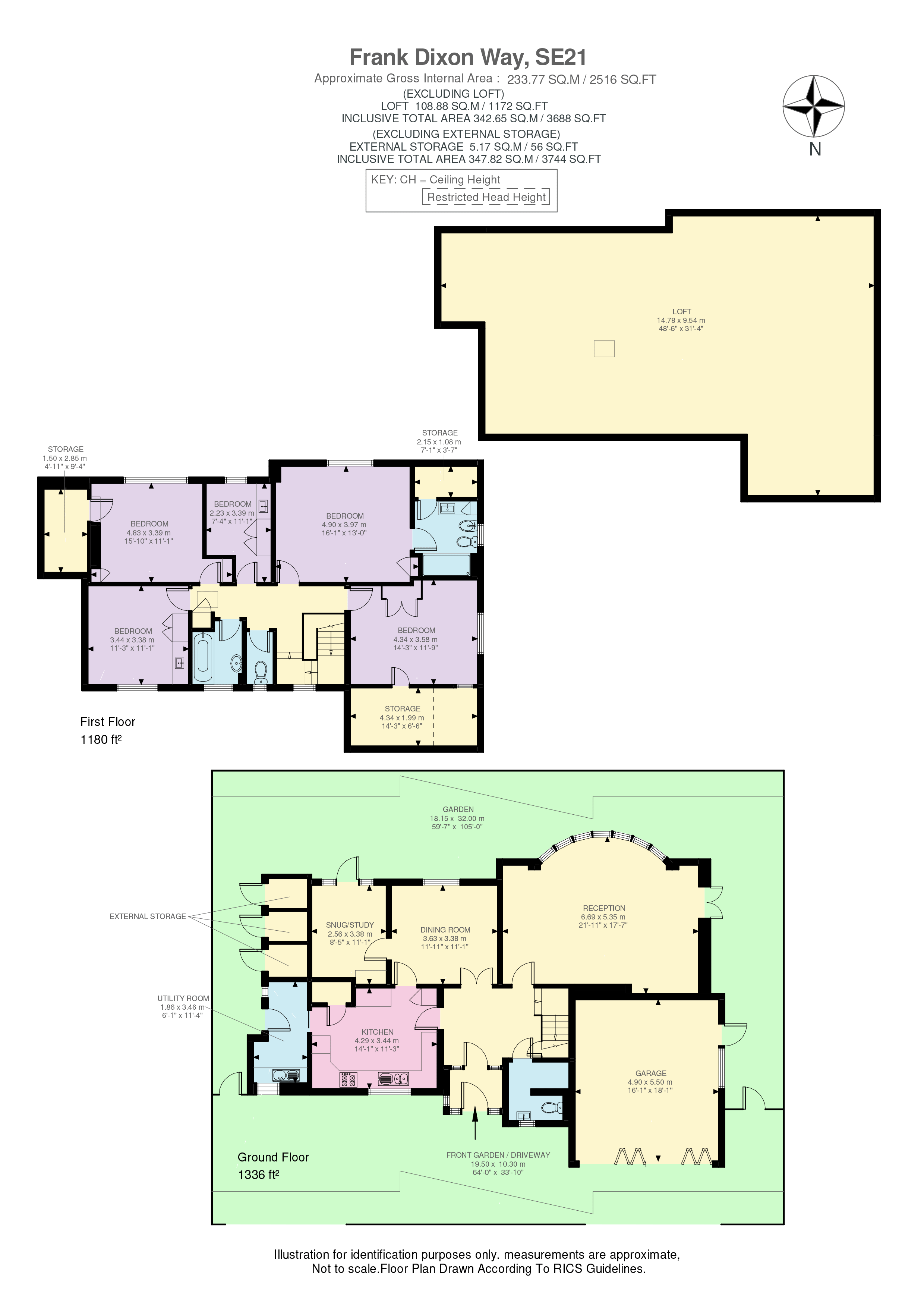 2, Frank Dixon Way, London floorplan