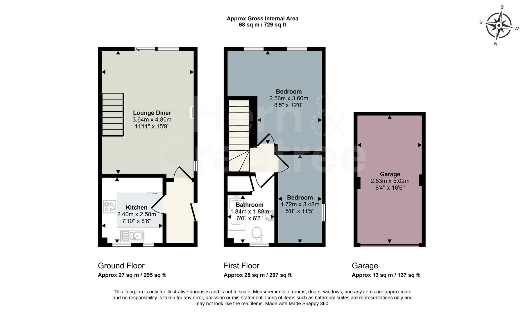 3, Walton Place, Cardiff floorplan