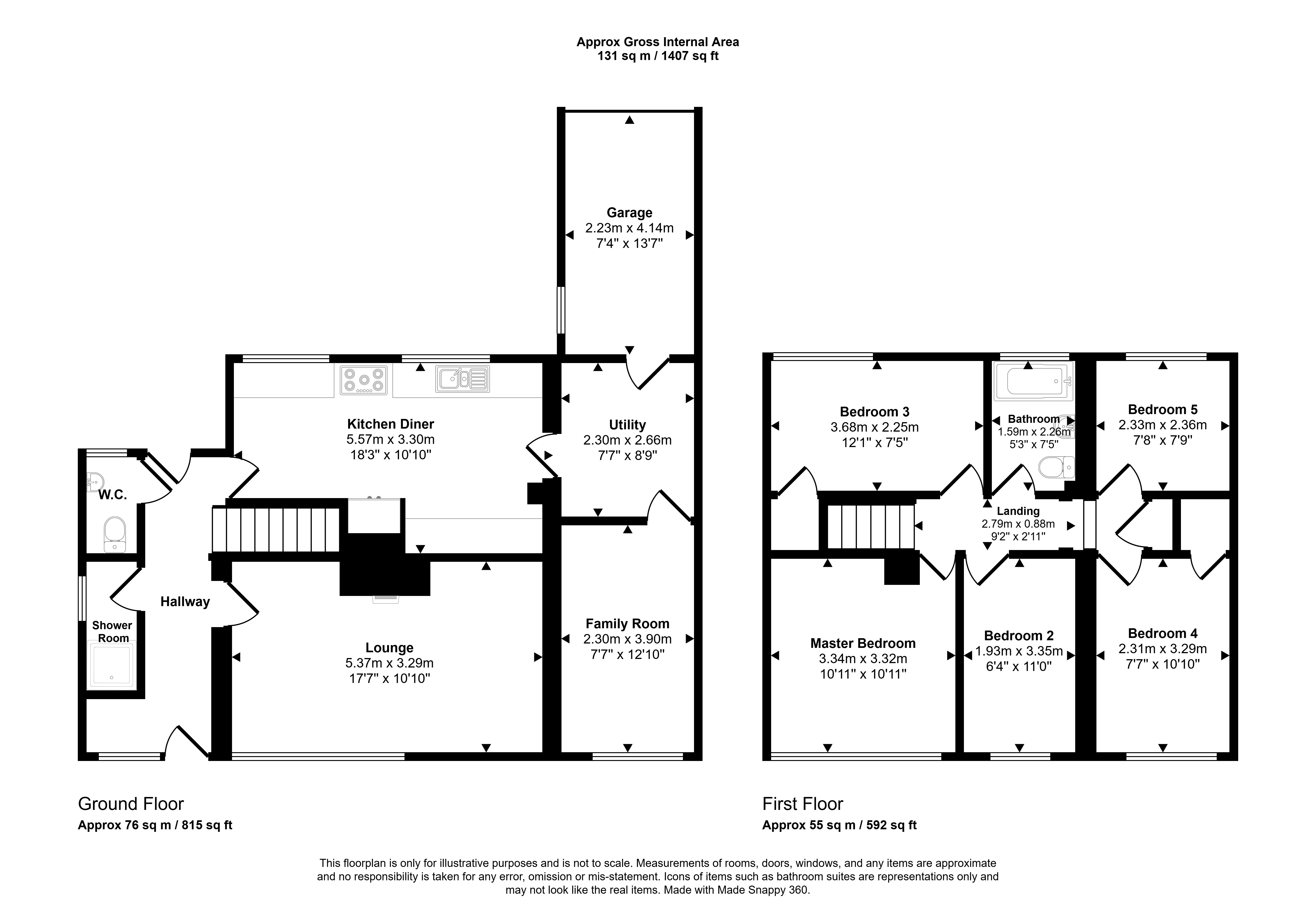 26, Cateran Way, Cramlington floorplan