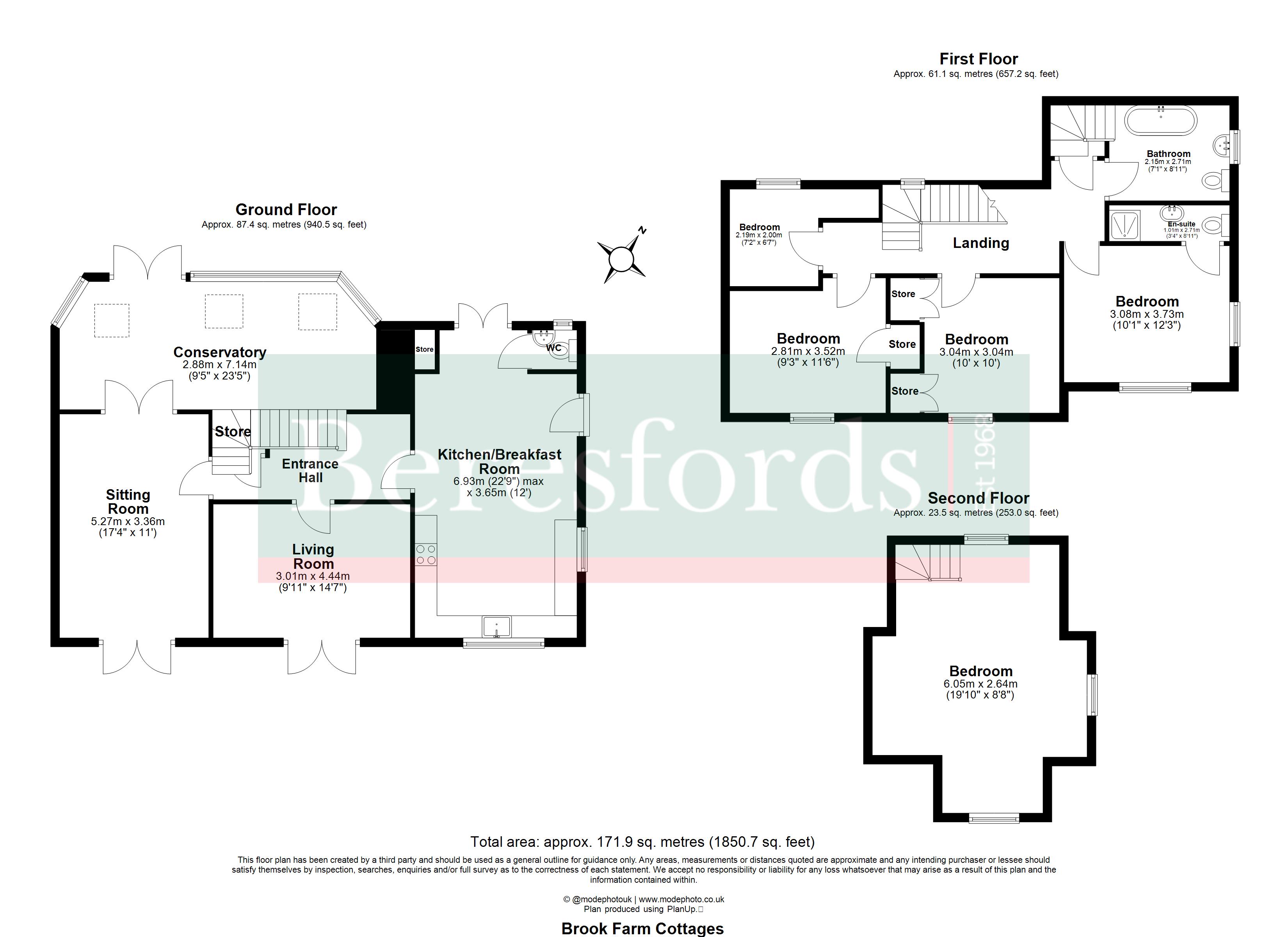 2 Brook Farm Cottages,, London Road, Essex floorplan