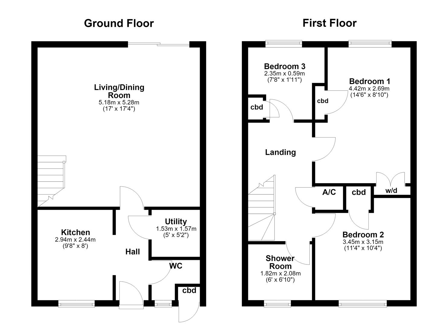 9, Bede Close, Corby floorplan