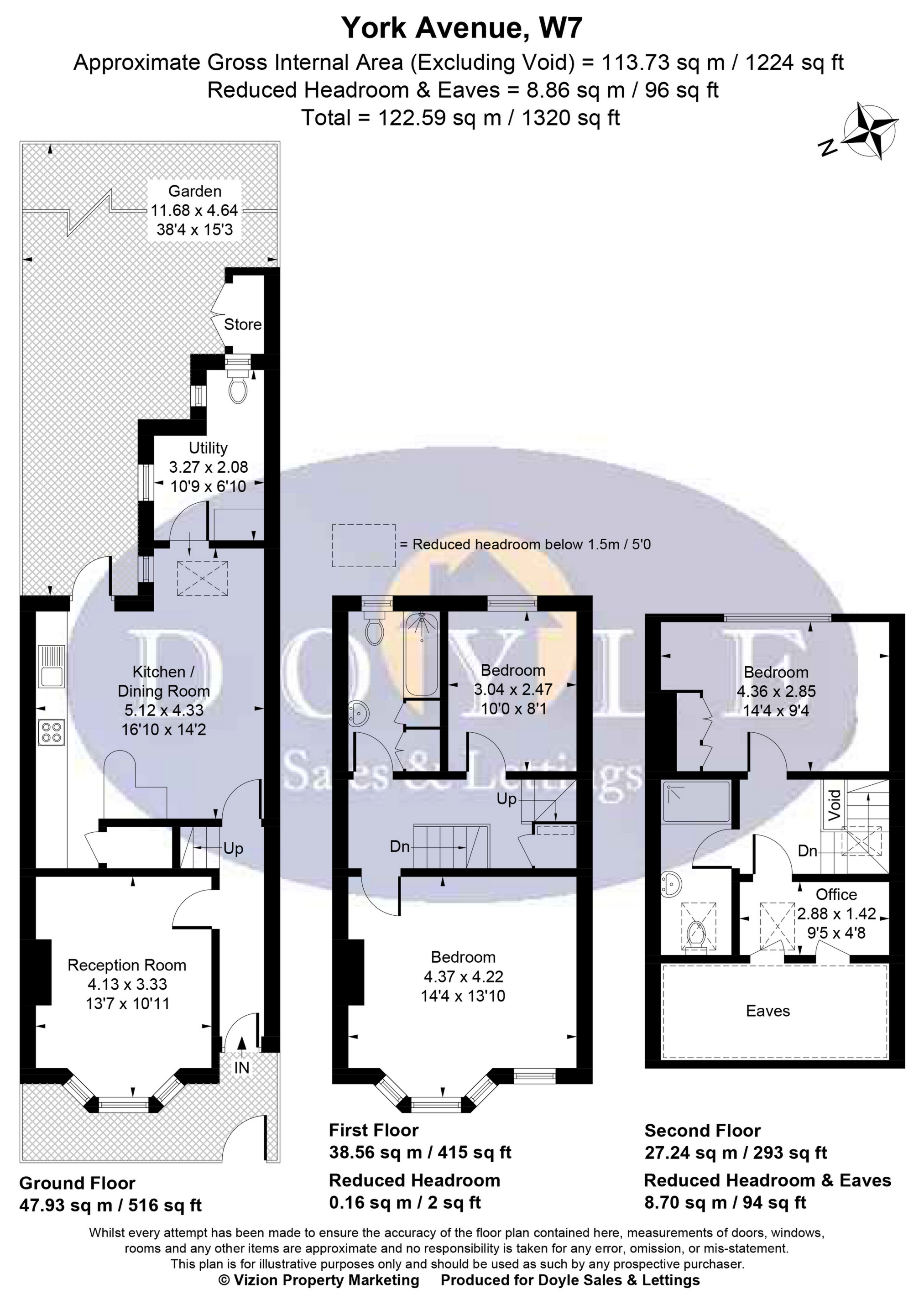 27, York Avenue, London floorplan