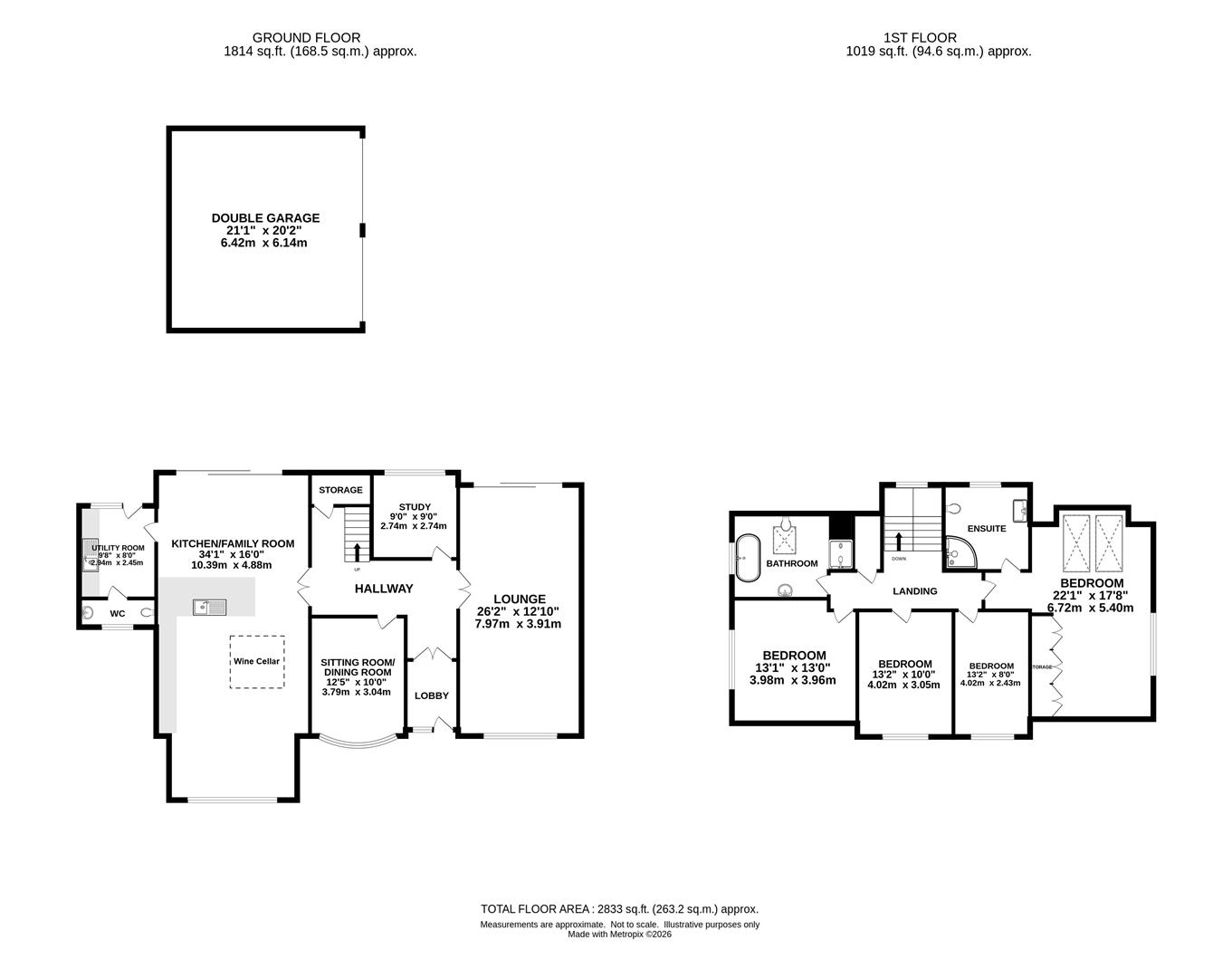 York Lodge, Hook End Road, Brentwood floorplan