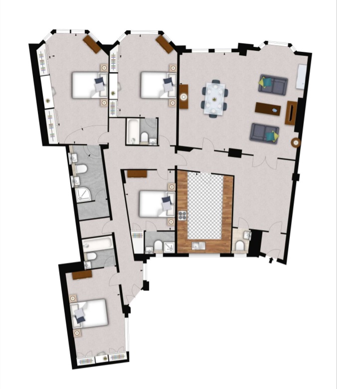 5 Bedrooms Flat to rent in Strathmore Court, Park Road, St John's Wood, London NW8