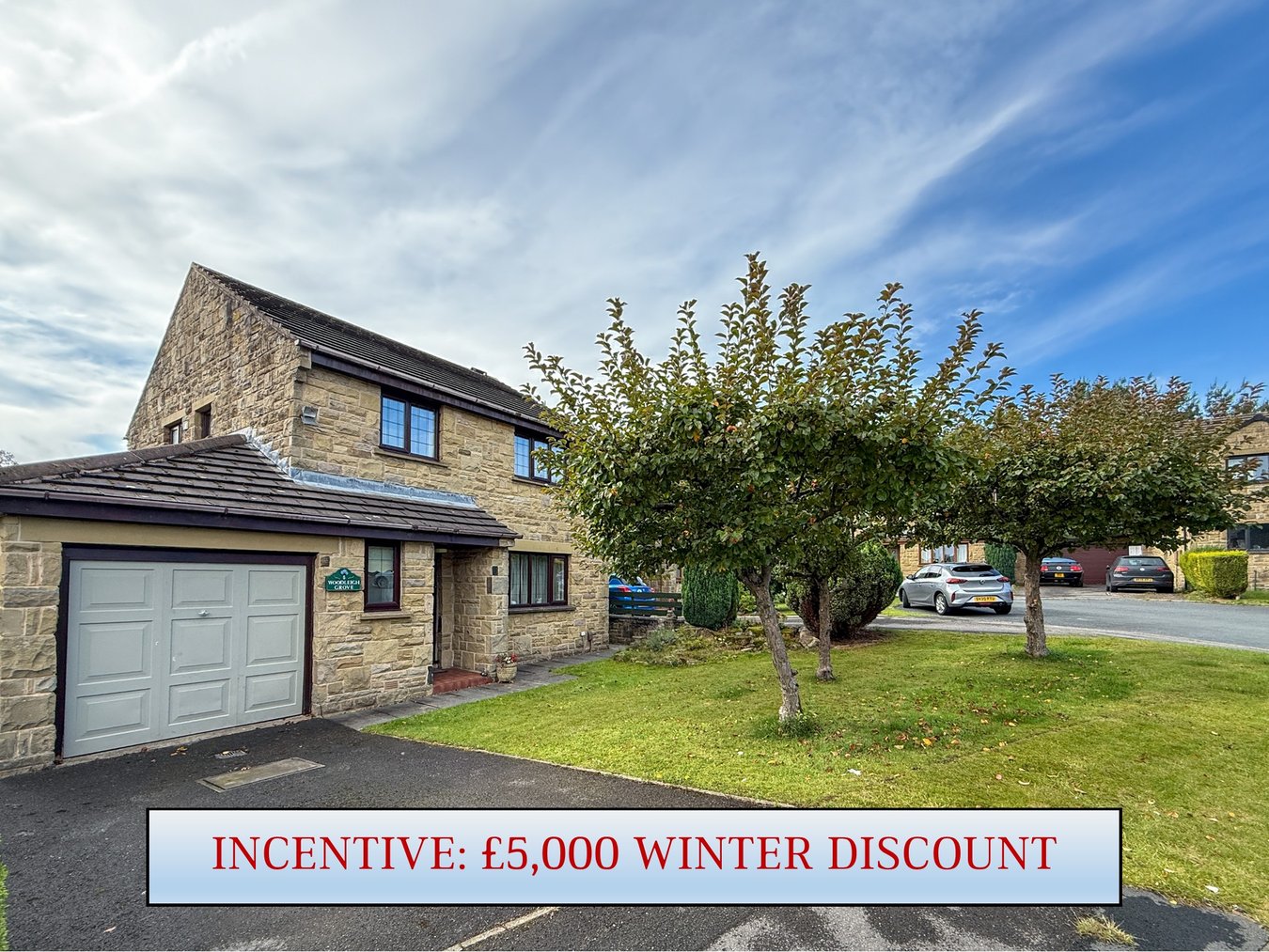 4-bed detached on 5, Woodleigh Grove, Huddersfield, £350,000