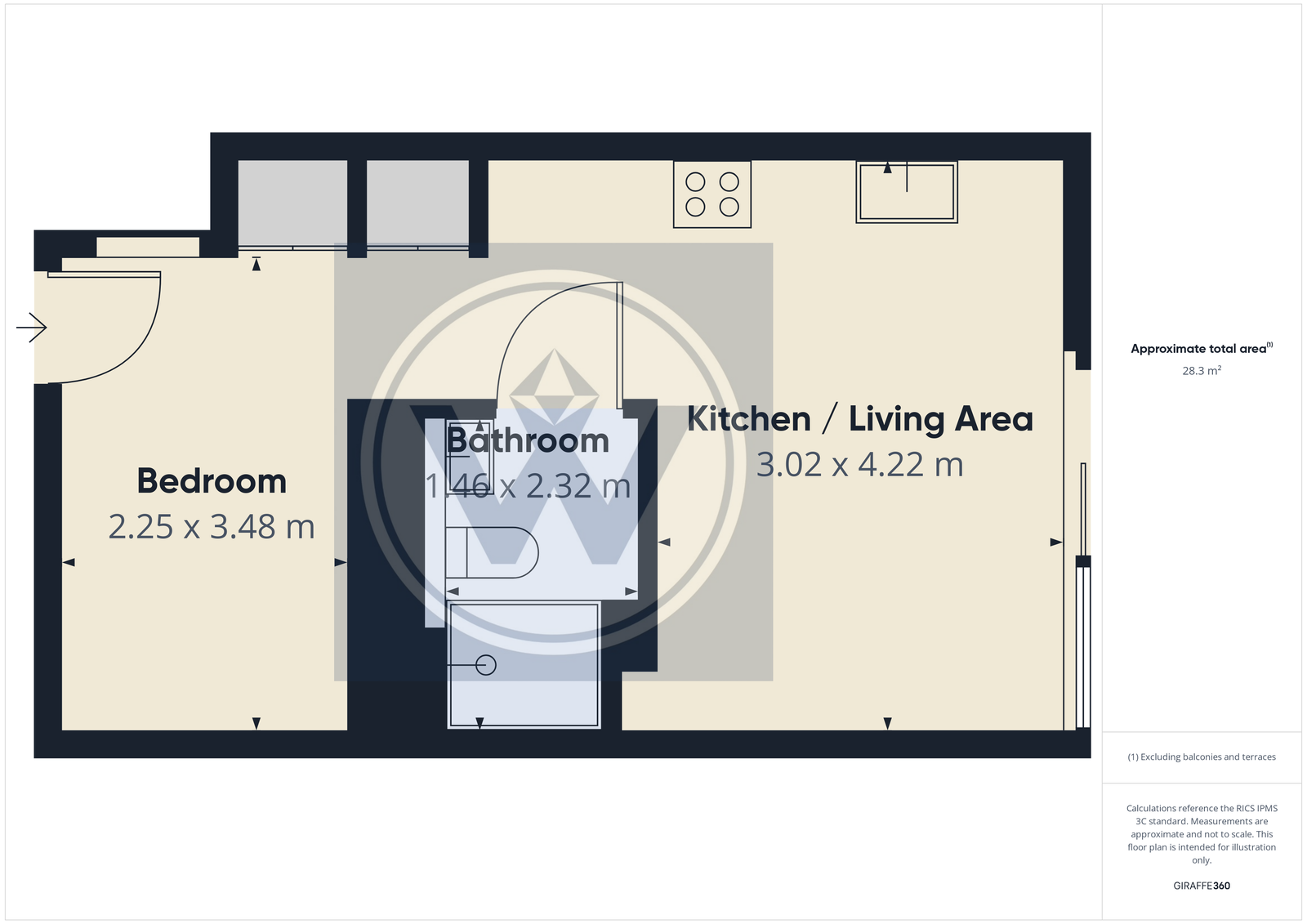 Navigation Building,Flat 107, Station Approach, Hayes floorplan