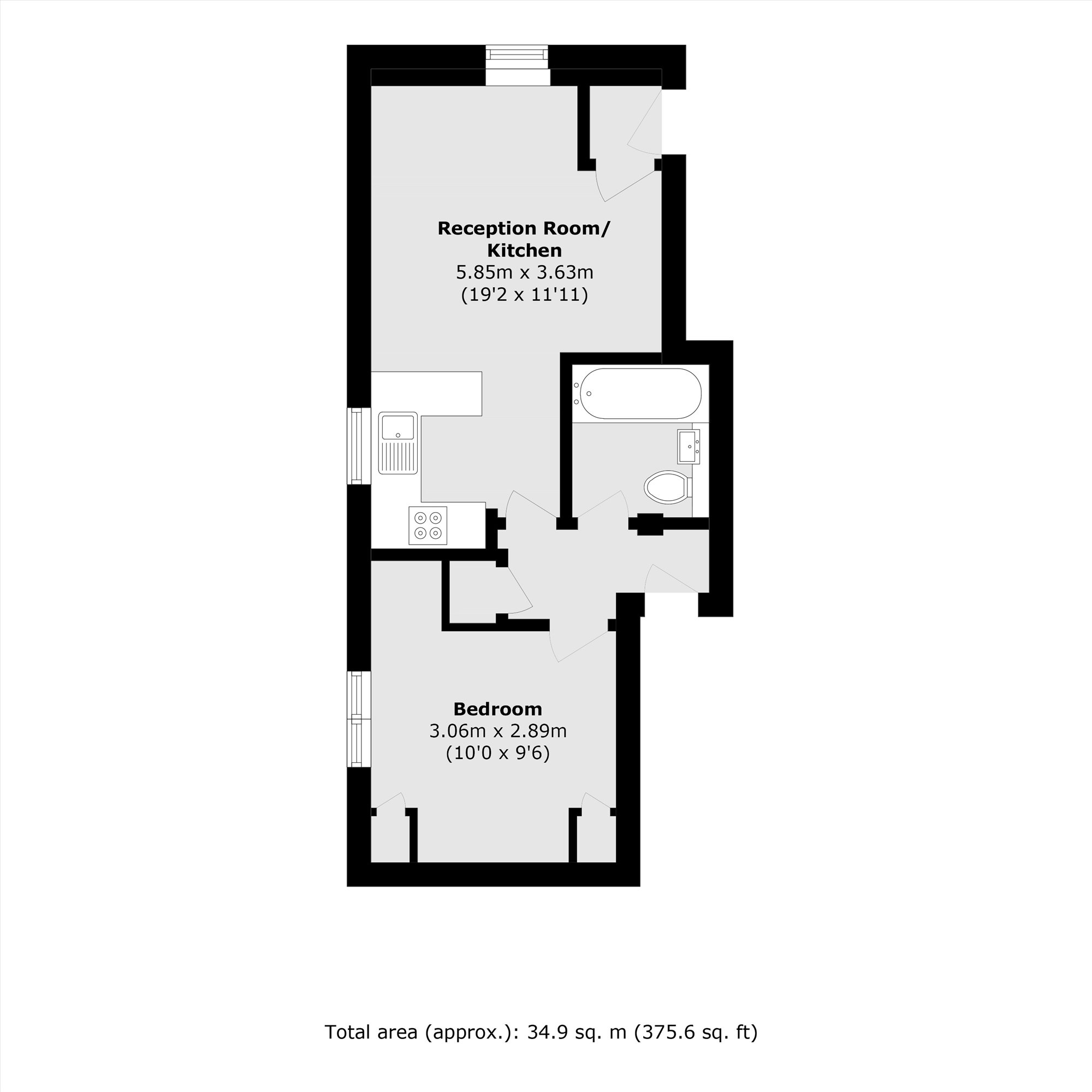 Flat 27, Carillon Court, Oxford Road, London floorplan