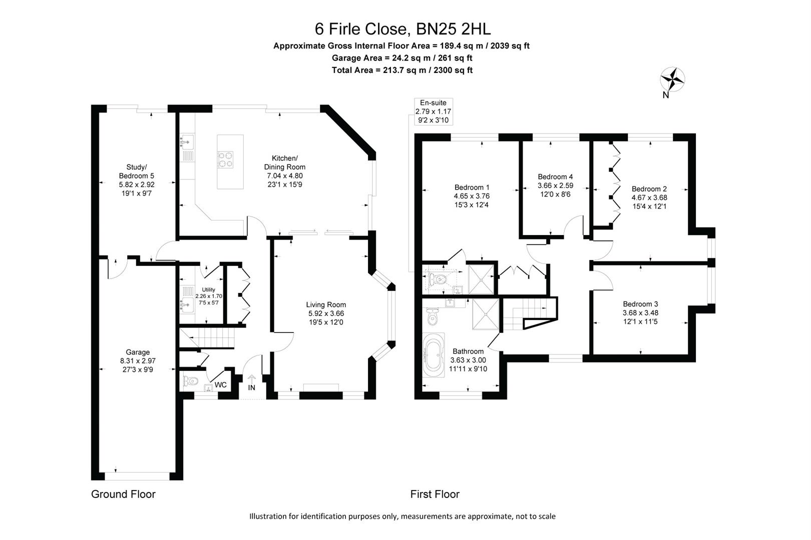 6, Firle Close, Seaford floorplan