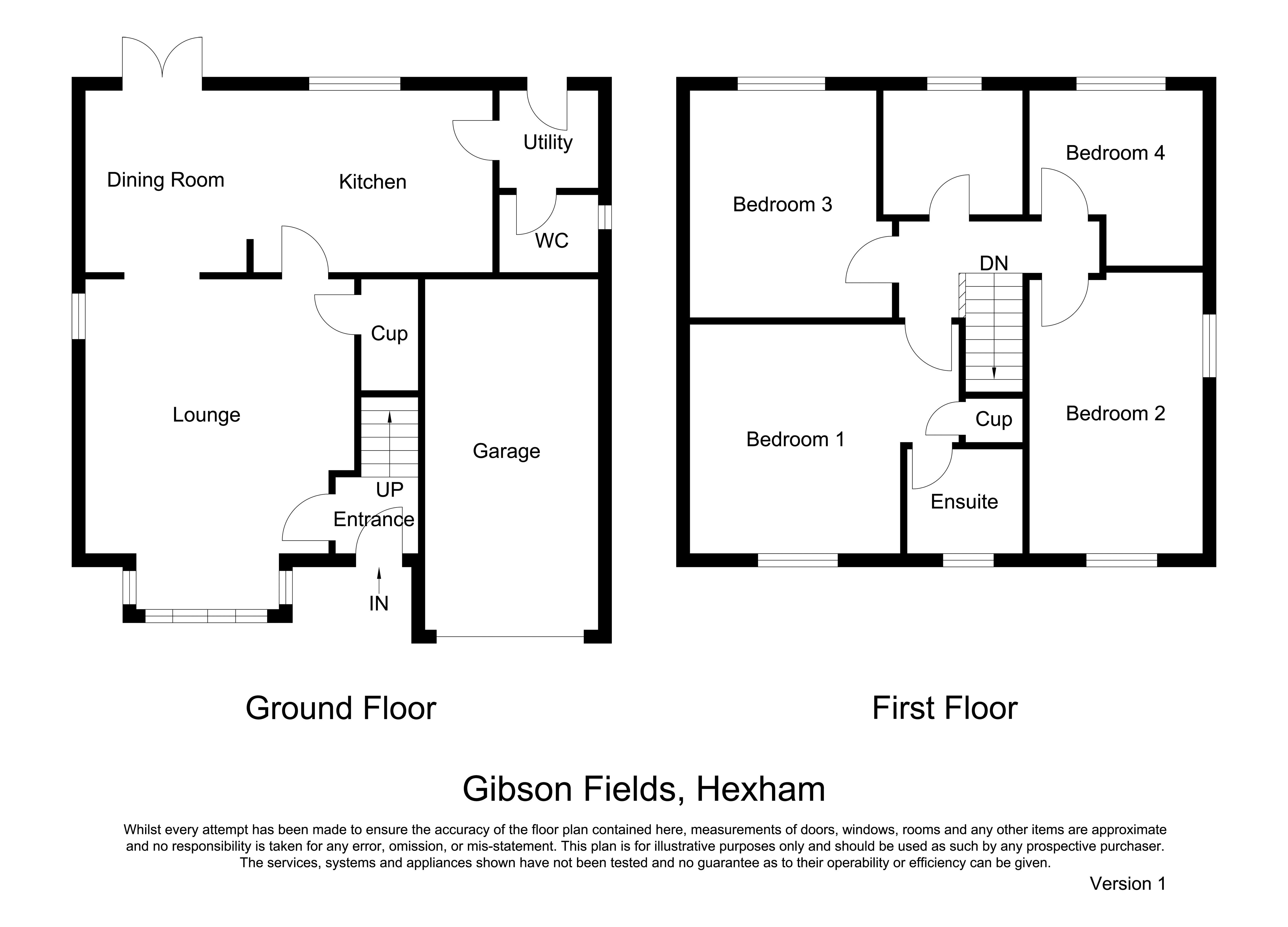 35, Gibson Fields, Hexham floorplan