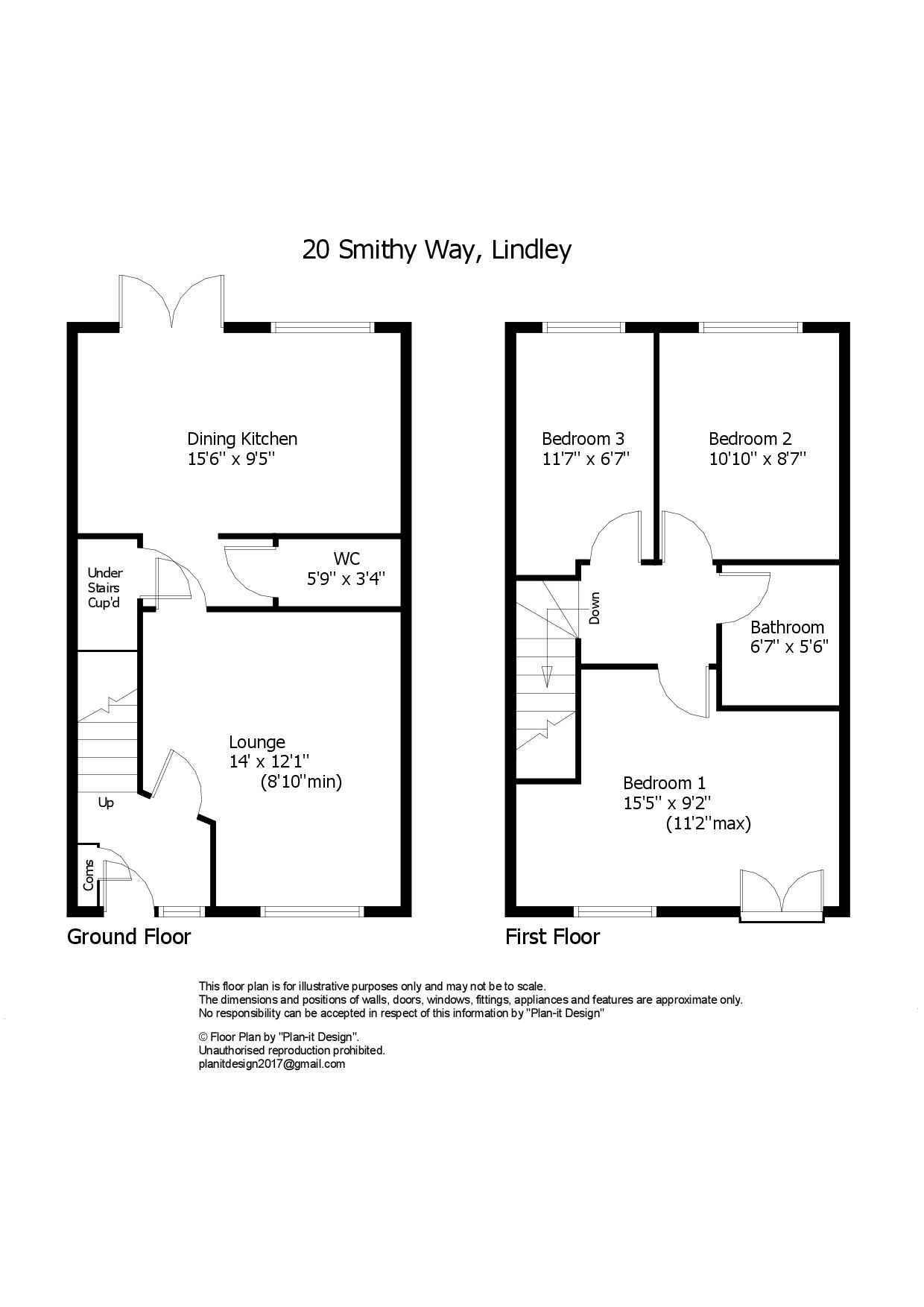 20, Smithy Way, Huddersfield floorplan