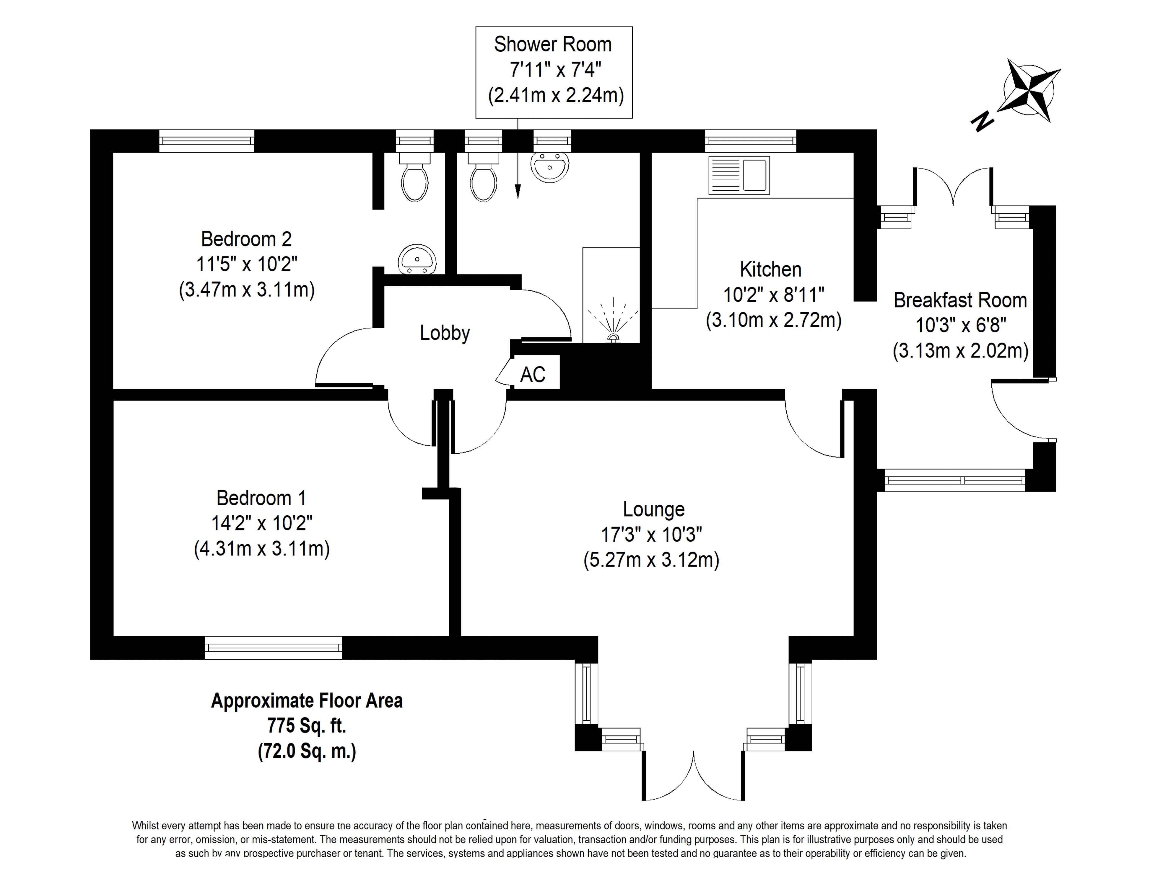 Cross Lane, Bush Estate, EcclesOnSea, Norwich NR12, 2 bedroom detached bungalow for sale