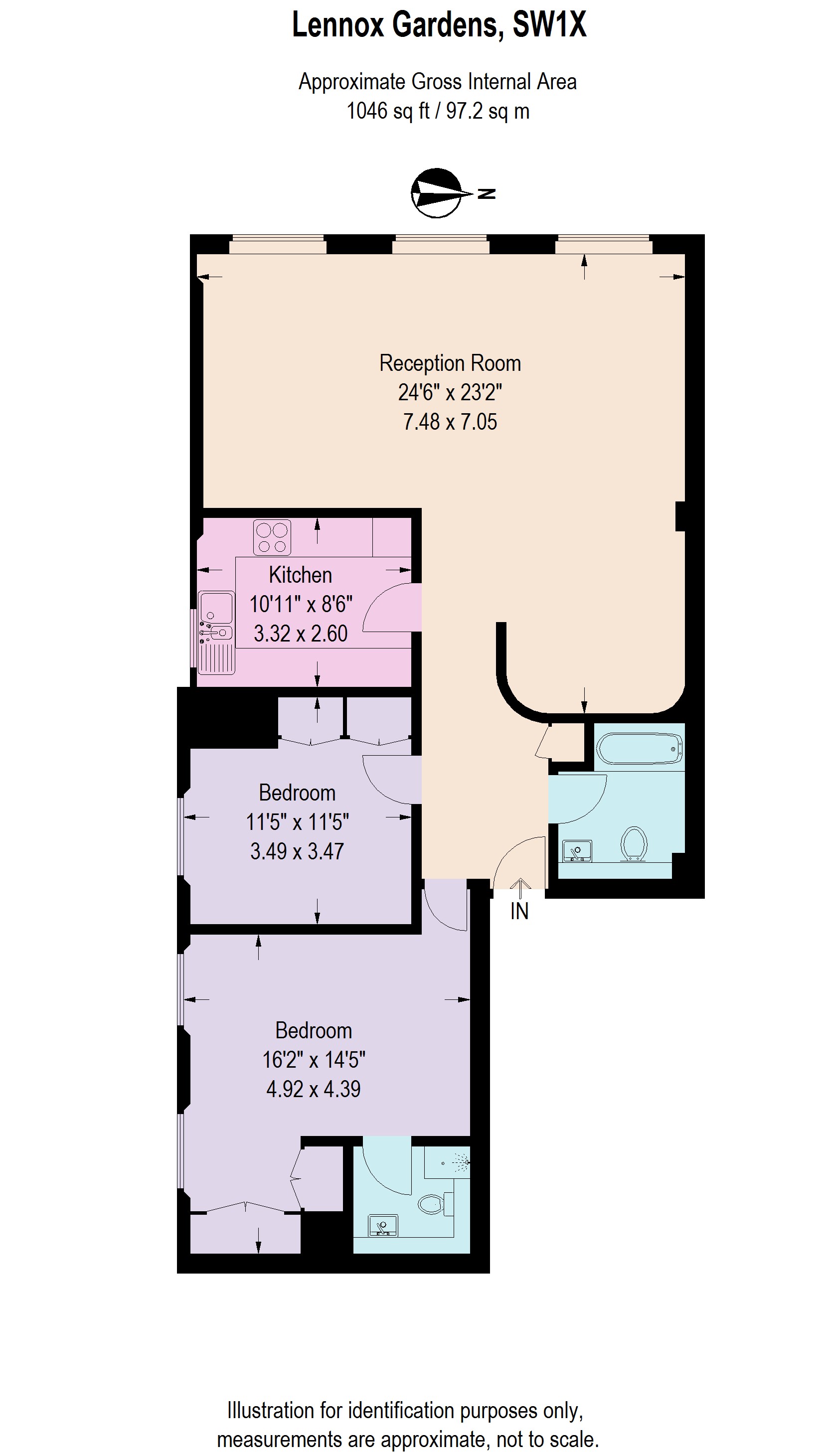 Lennox Gardens, London floorplan