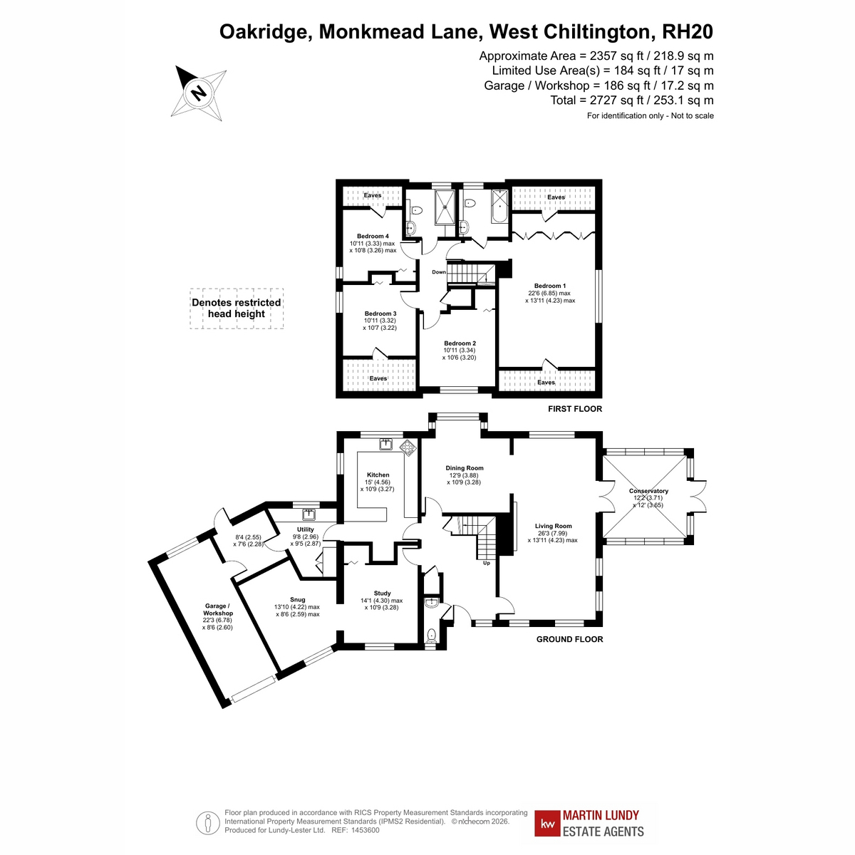 Oakridge, Monkmead Lane, West Chiltington floorplan