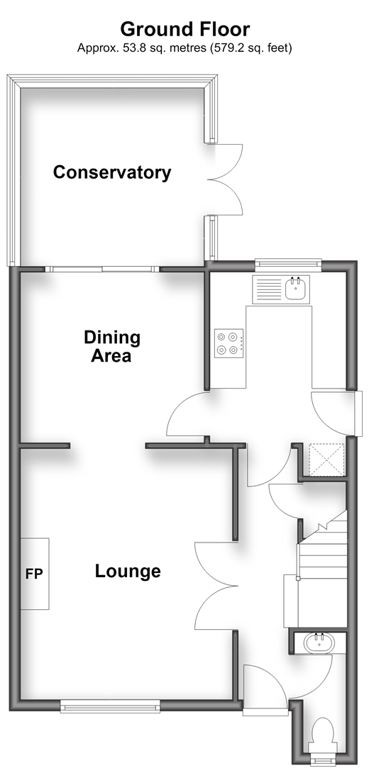 Oliver Close, Crowborough floorplan