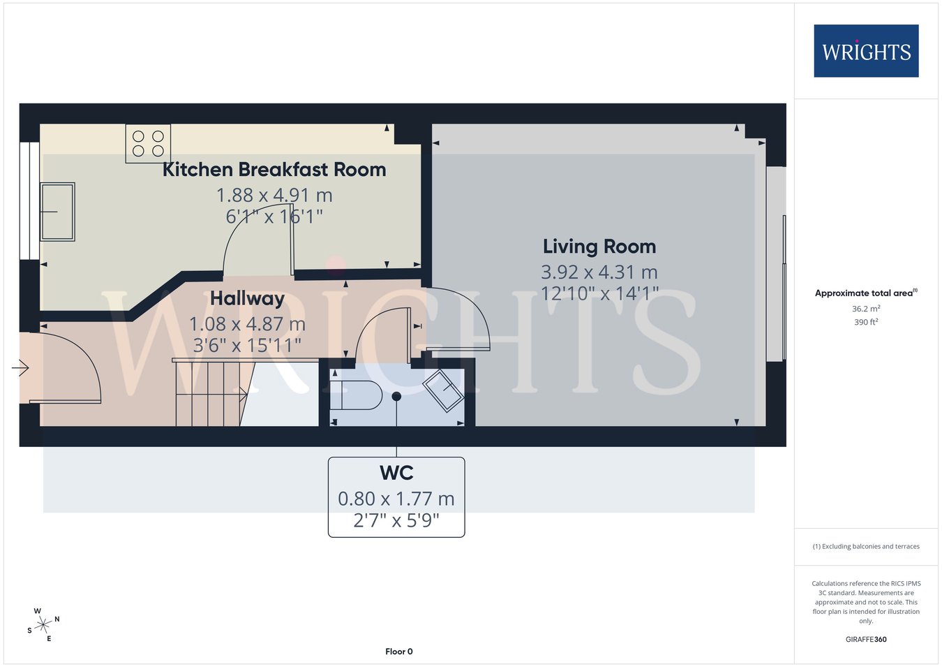 96, Penn Way, Welwyn Garden City floorplan