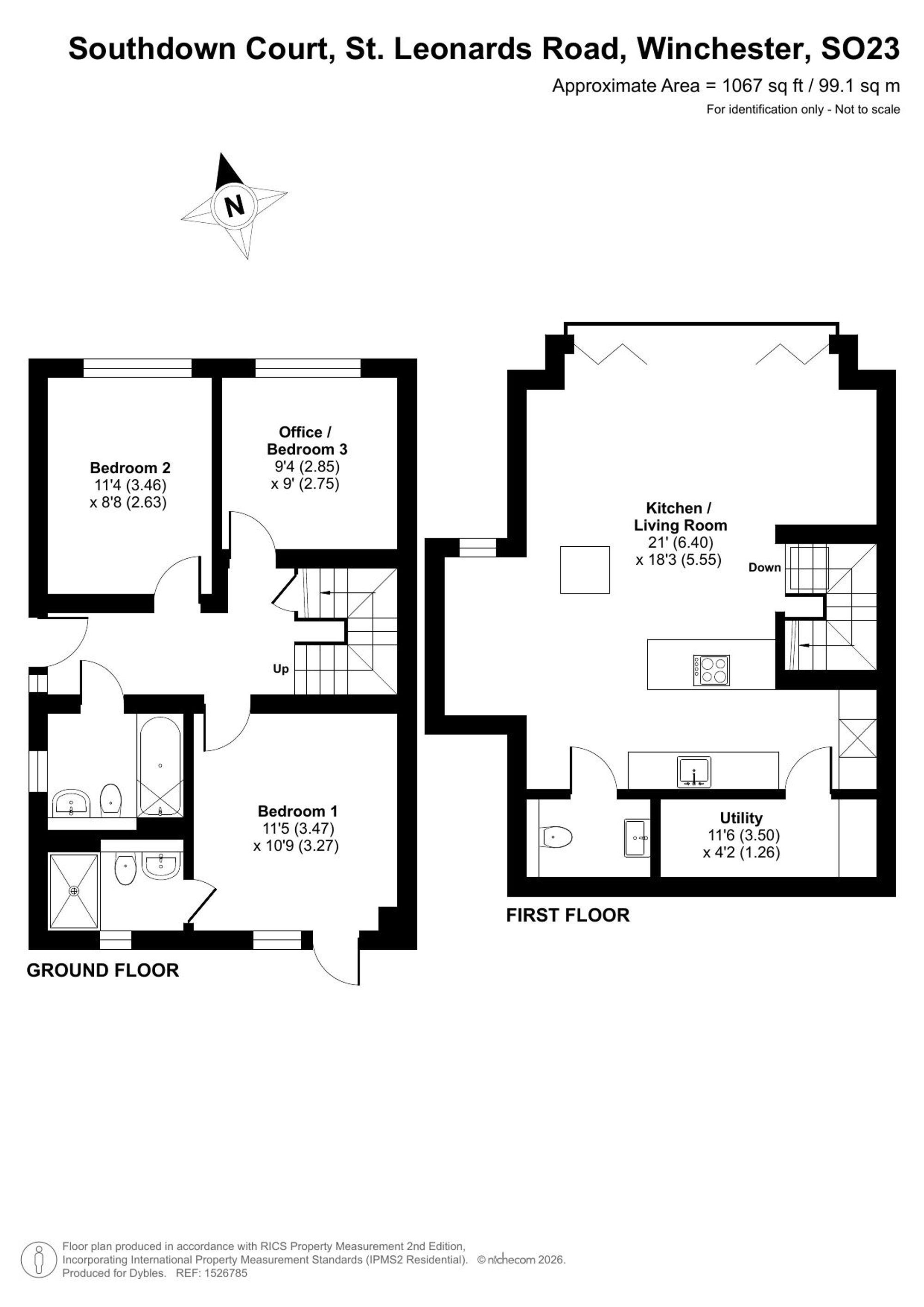 3 Southdown Court St. Leonards Road, Winchester floorplan