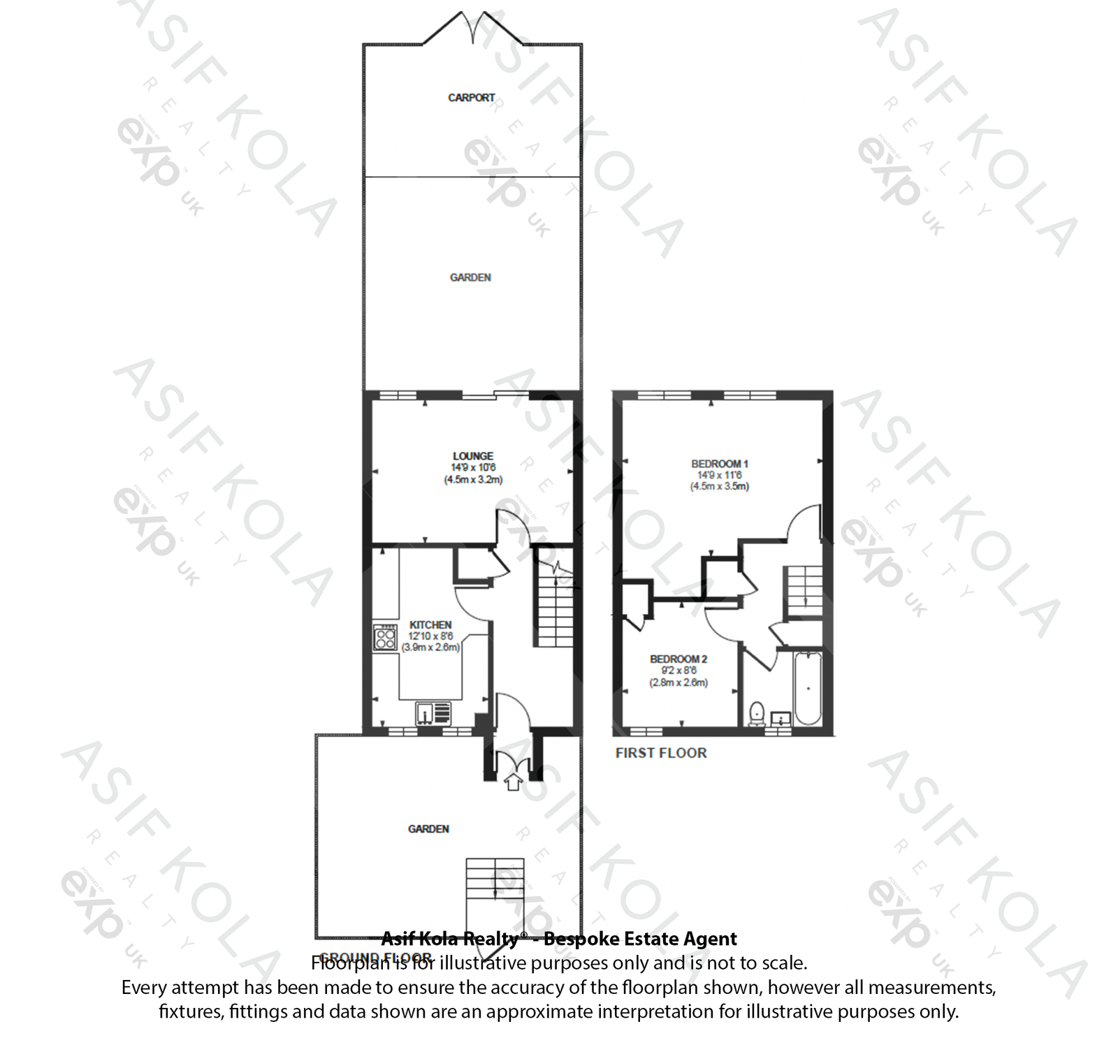 23, Malthouse Gardens, Birmingham floorplan