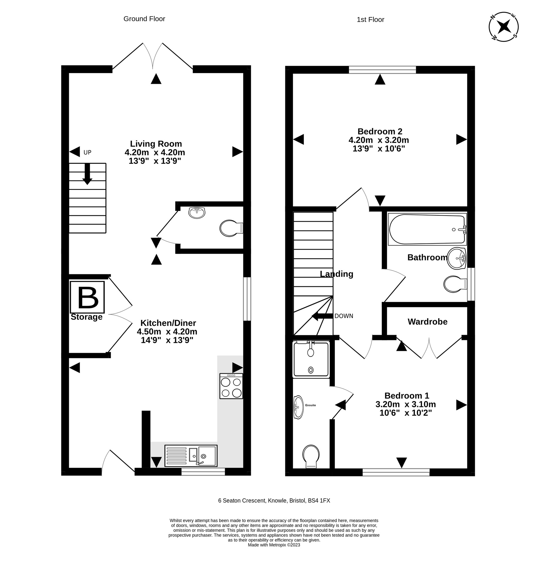 6 Seaton Crescent, Bristol floorplan