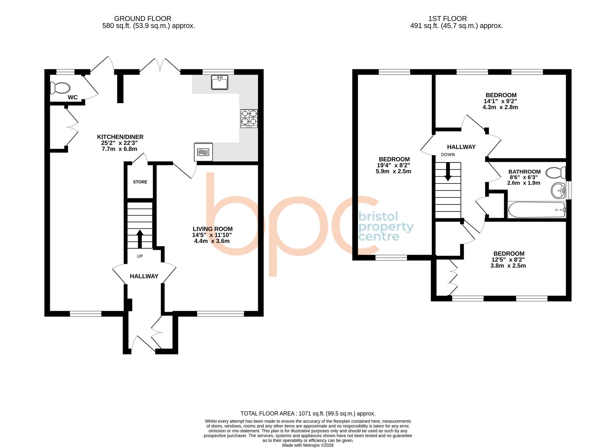 12 Sidelands Road, Bristol floorplan