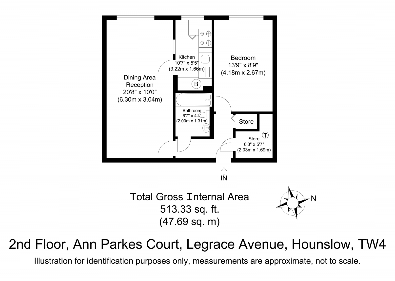 Ann Parkes Court, Legrace Avenue, Hounslow floorplan