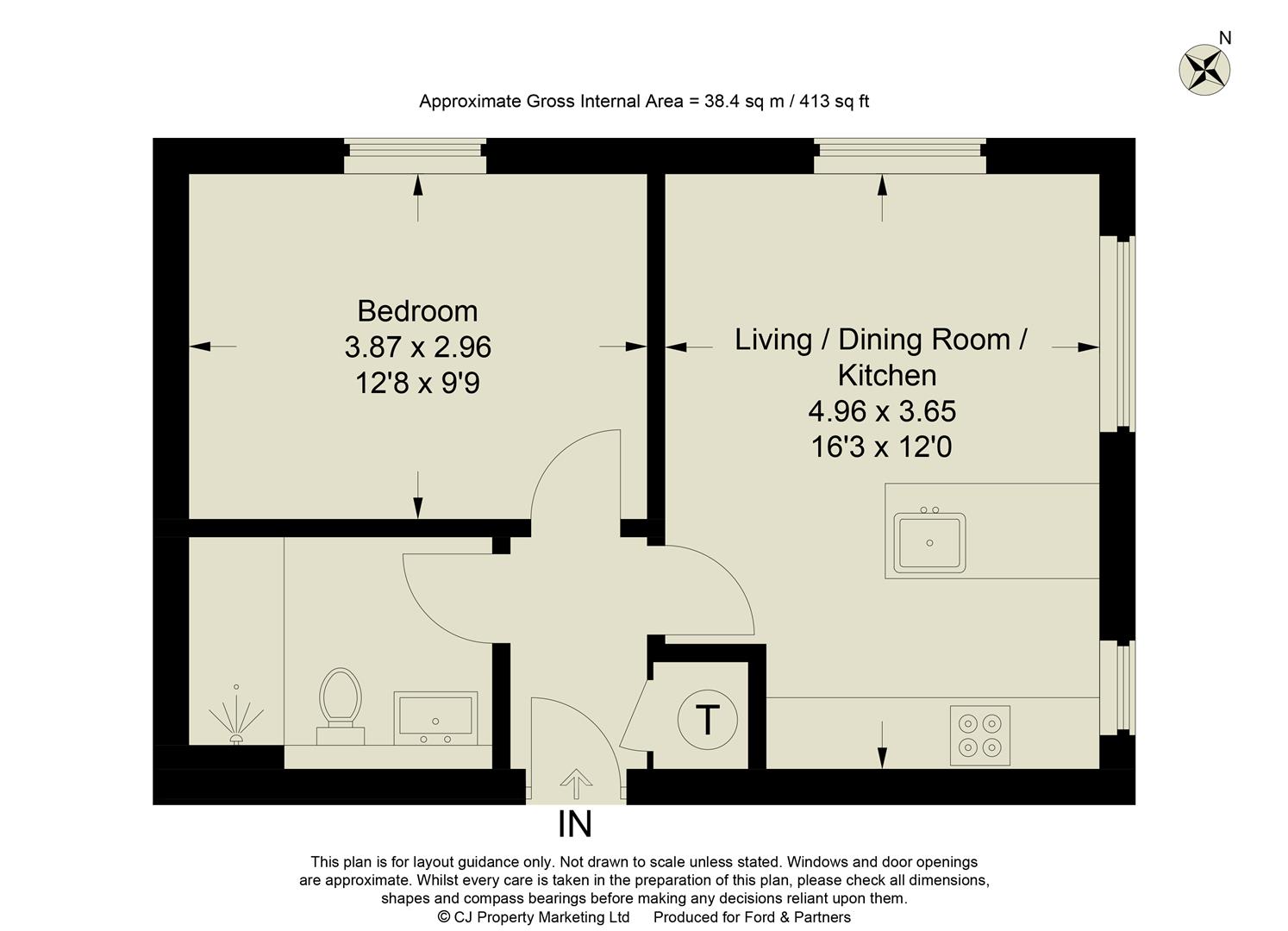Flat 1, 6A, Corporation Street, High Wycombe floorplan